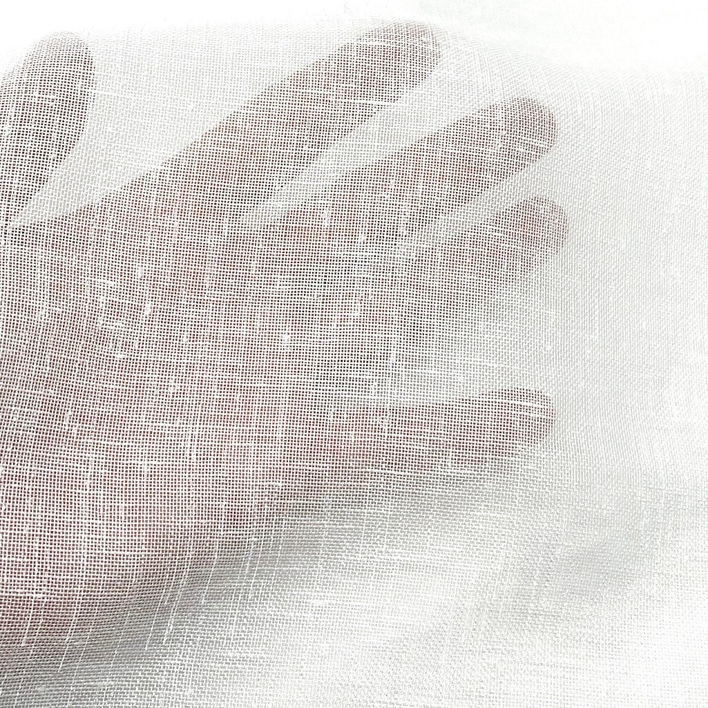 Textured Poly Sheer Linen Fabric / 57" Width / CL1099