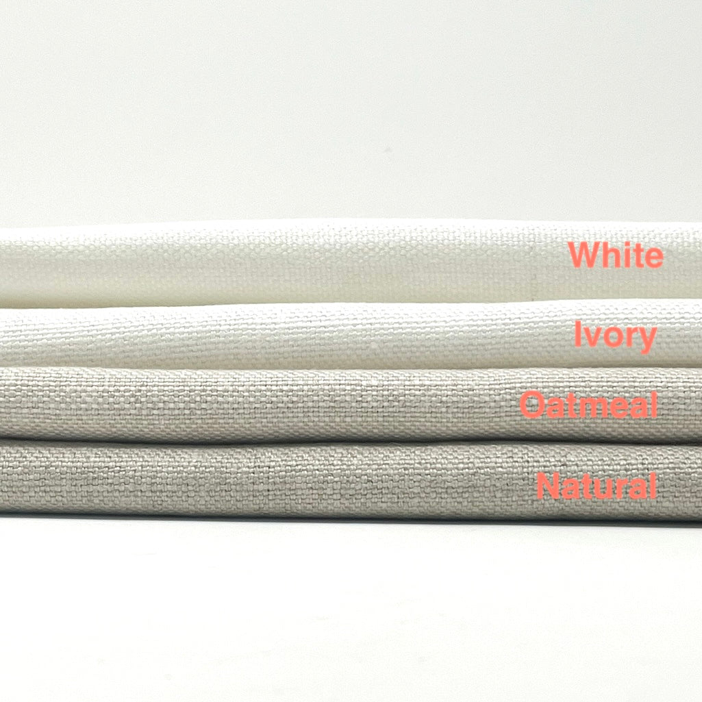 Stain Resistant Medium Heavy Weight 100% Linen Weave Fabric By The Yard / 54" Width / CL1124