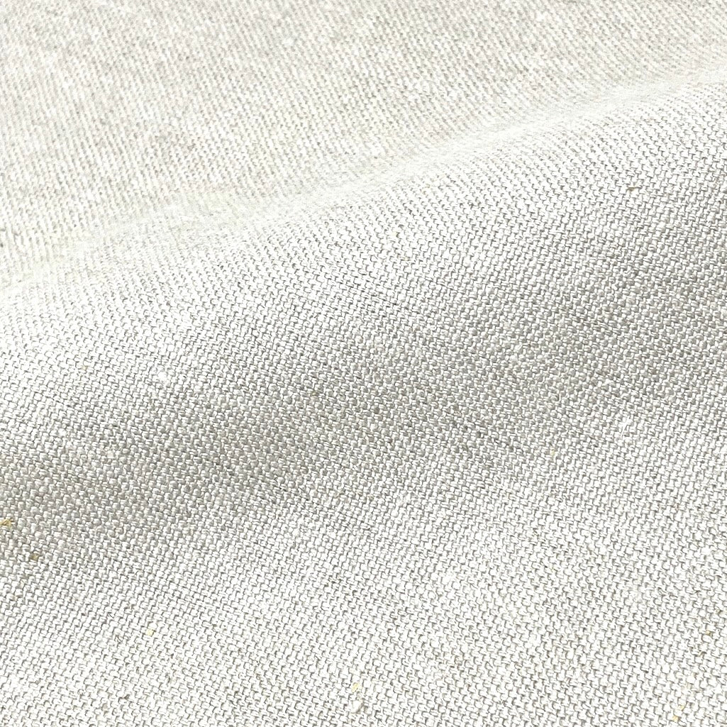 Stain Resistant Medium Heavy Weight 100% Linen Weave Fabric By The Yard / 54