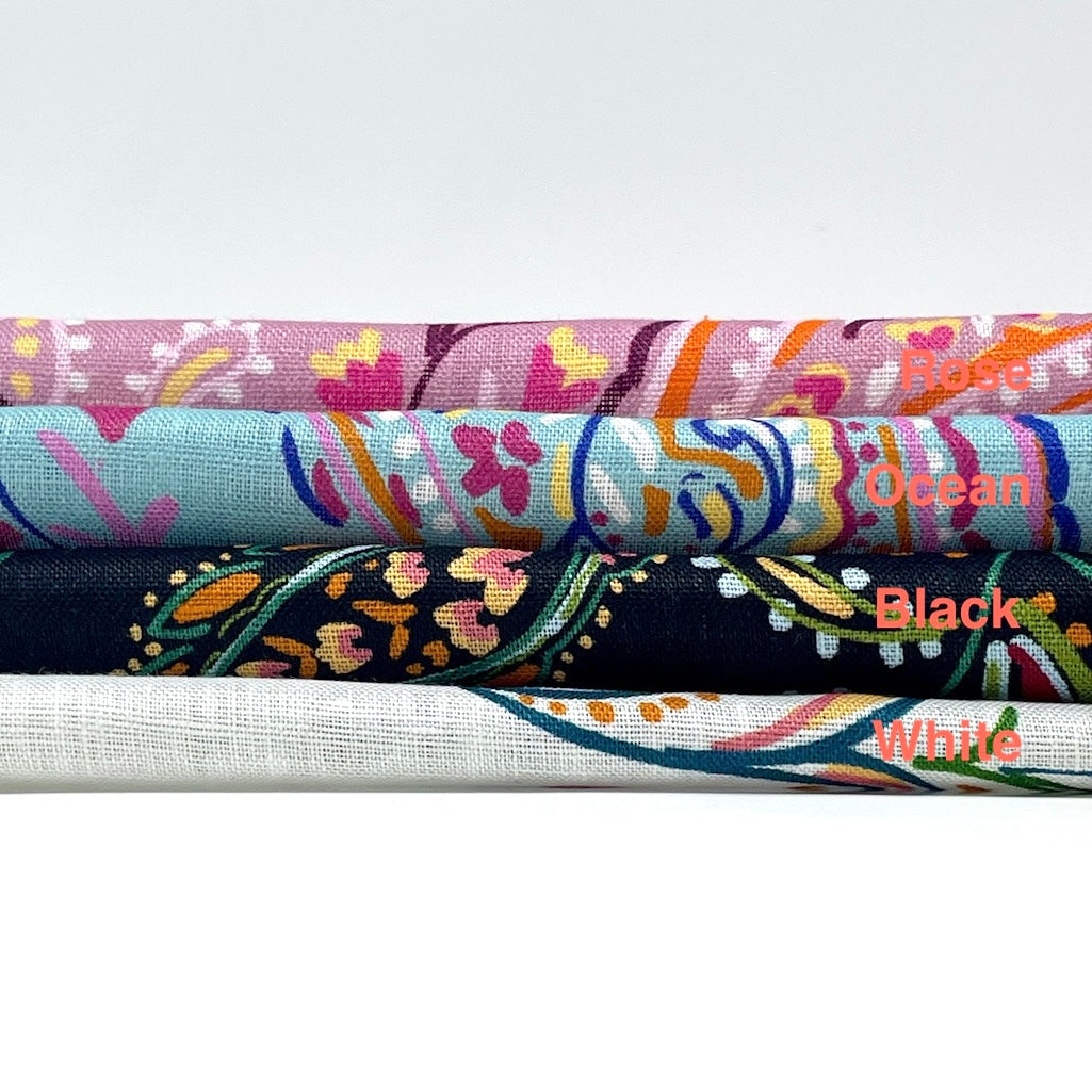 Heritage Paisley Handkerchief Lightweight 100% Linen Fabric by the Yard / 57" Width / CL1116