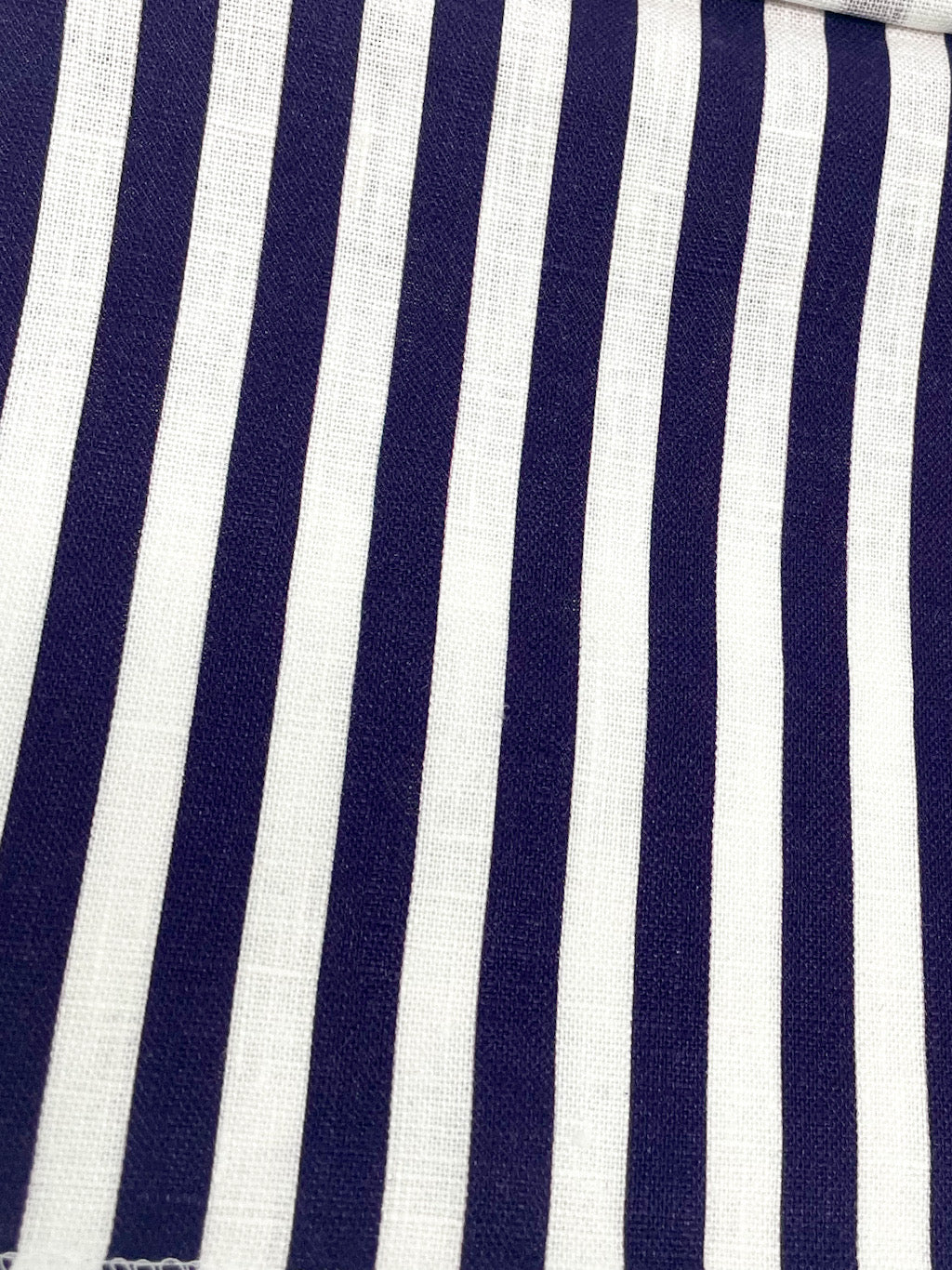 3/8" Narrow Thin Stripe 100% Natural Linen Fabric by the Yard / 57" Wide / CL1102