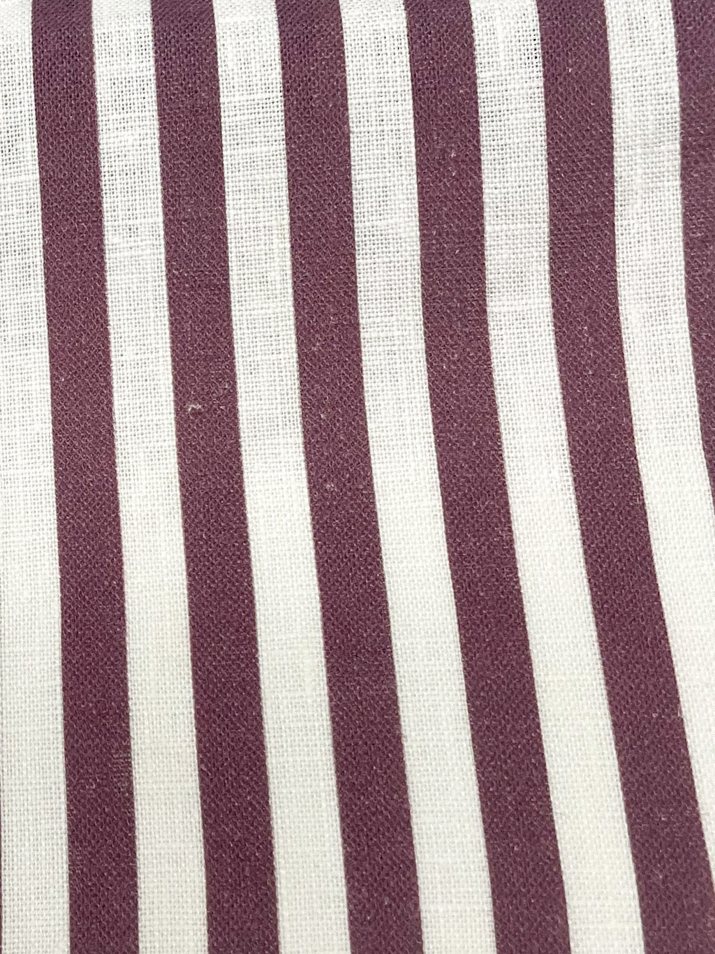 3/8" Narrow Thin Stripe 100% Natural Linen Fabric by the Yard / 57" Wide / CL1102