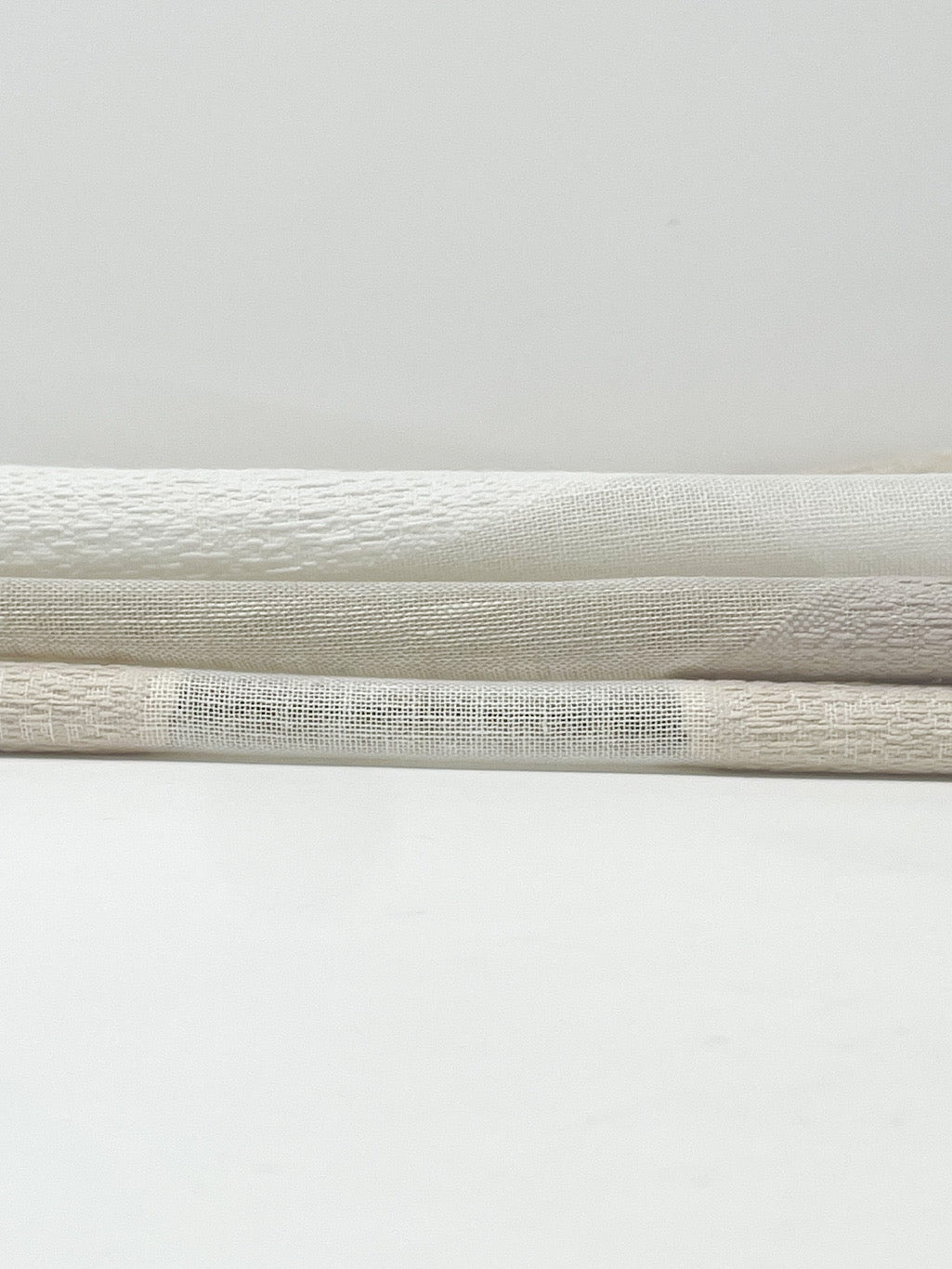 Circle Embroidery Geometric Linen Fabric by the Yard / 54" Width / CL1139