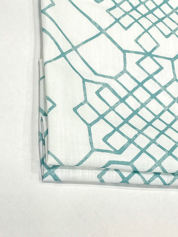Contemporary Celtic Knot Faux Linen Flat Roman Shade, Relaxed Roman Shade/CL1090