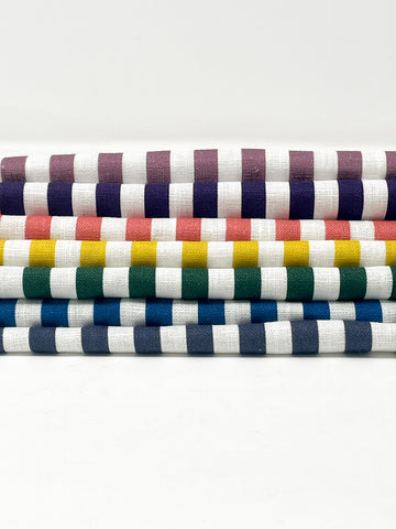3/8" Narrow Thin Stripe 100% Natural Linen Fabric by the Yard / 57" Wide / CL1102