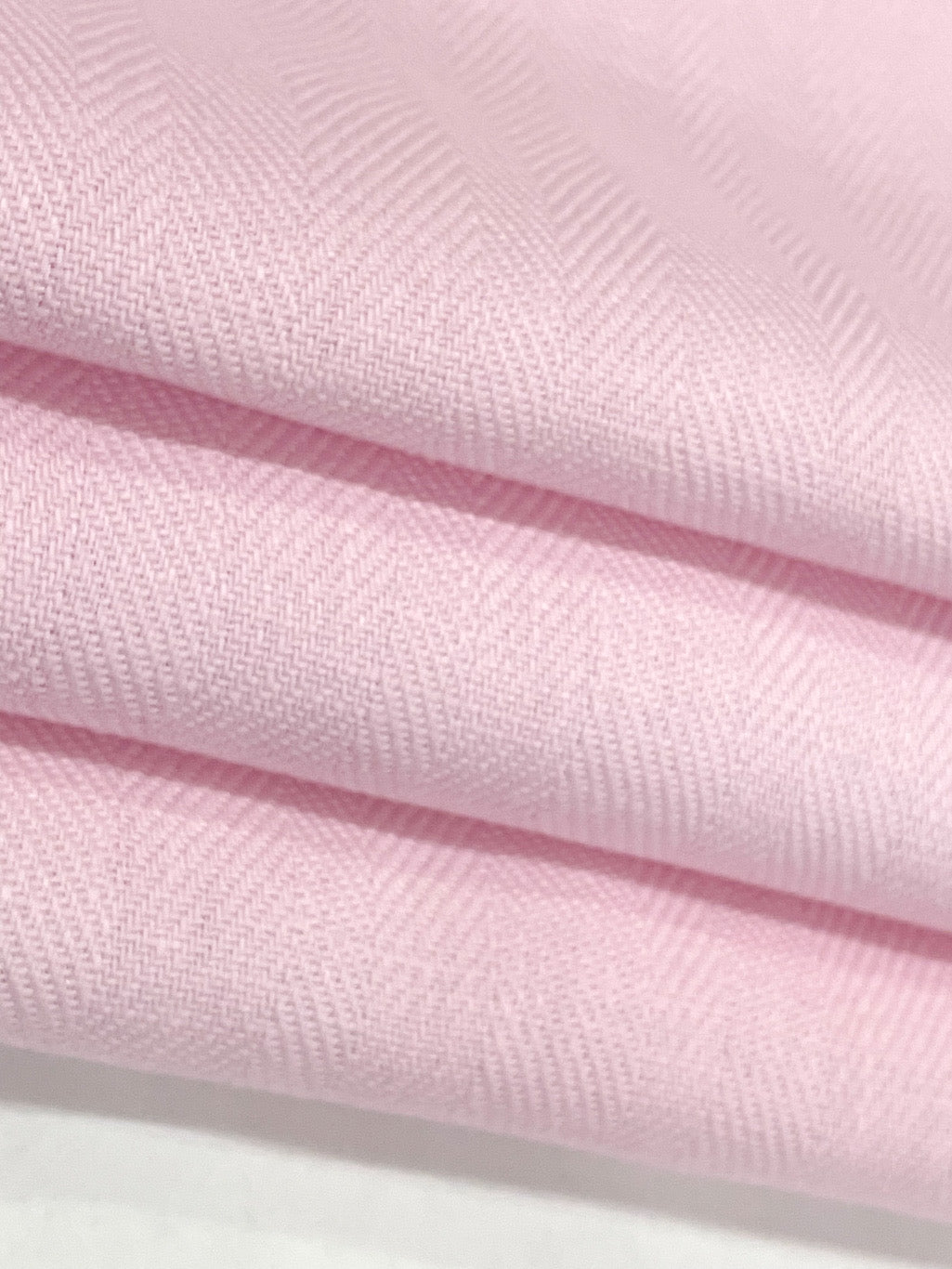 Pink Herringbone Pattern 100% Natural Linen Flat Custom Roman Shade / CL1047