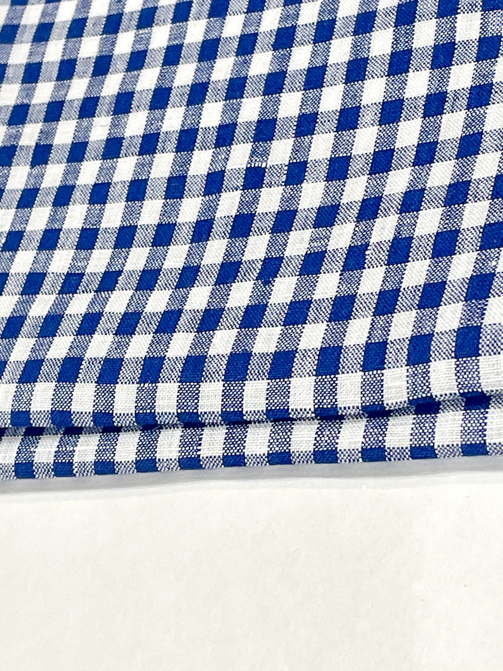 Checkered Pattern 100% Natural Linen Flat Roman Shade, Relaxed Roman Shade/CL1083