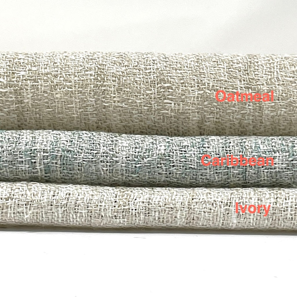 Textured Rustic Linen Blend Fabric By The Yard / 54" Width / CL1101