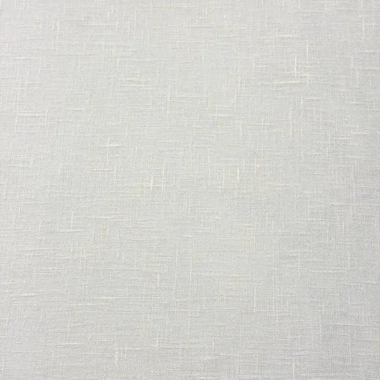 Contemporary White Open-Weave Sheer Linen Blend Flat Roman shade | CL1034