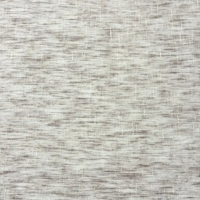Contemporary White Open-Weave Sheer Linen Blend Flat Roman shade | CL1034