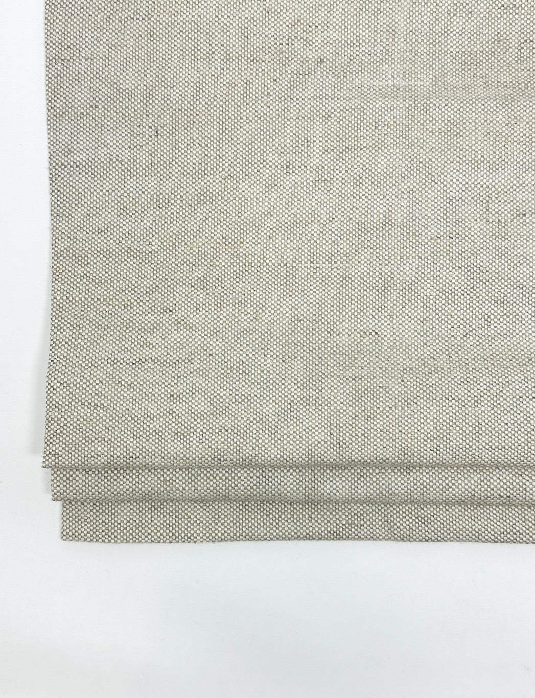 Solid Blend Medium Weight Linen Flat Roman Shade / CL1038