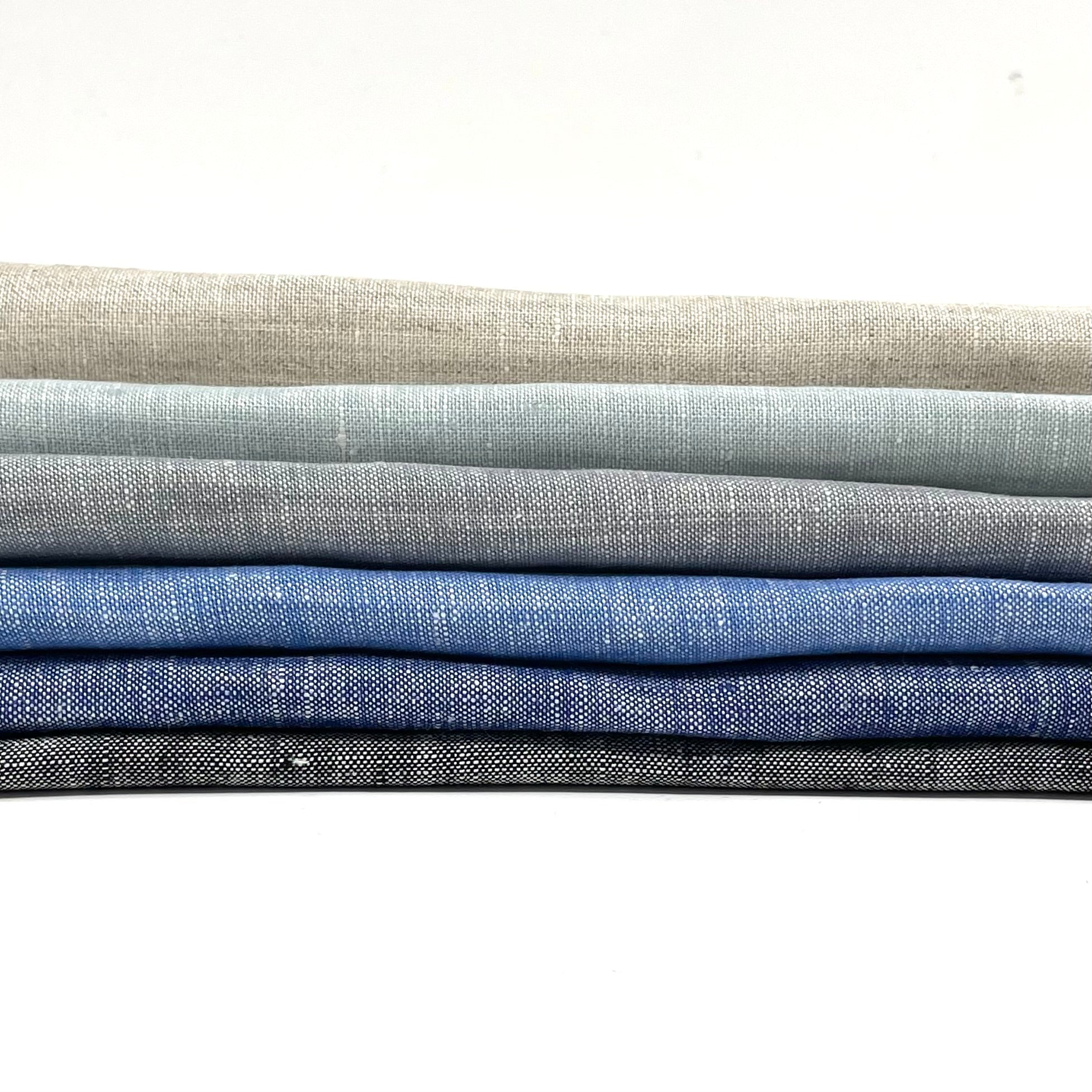 Solid Double Width 100% Natural Linen Fabric by the Yard / 118