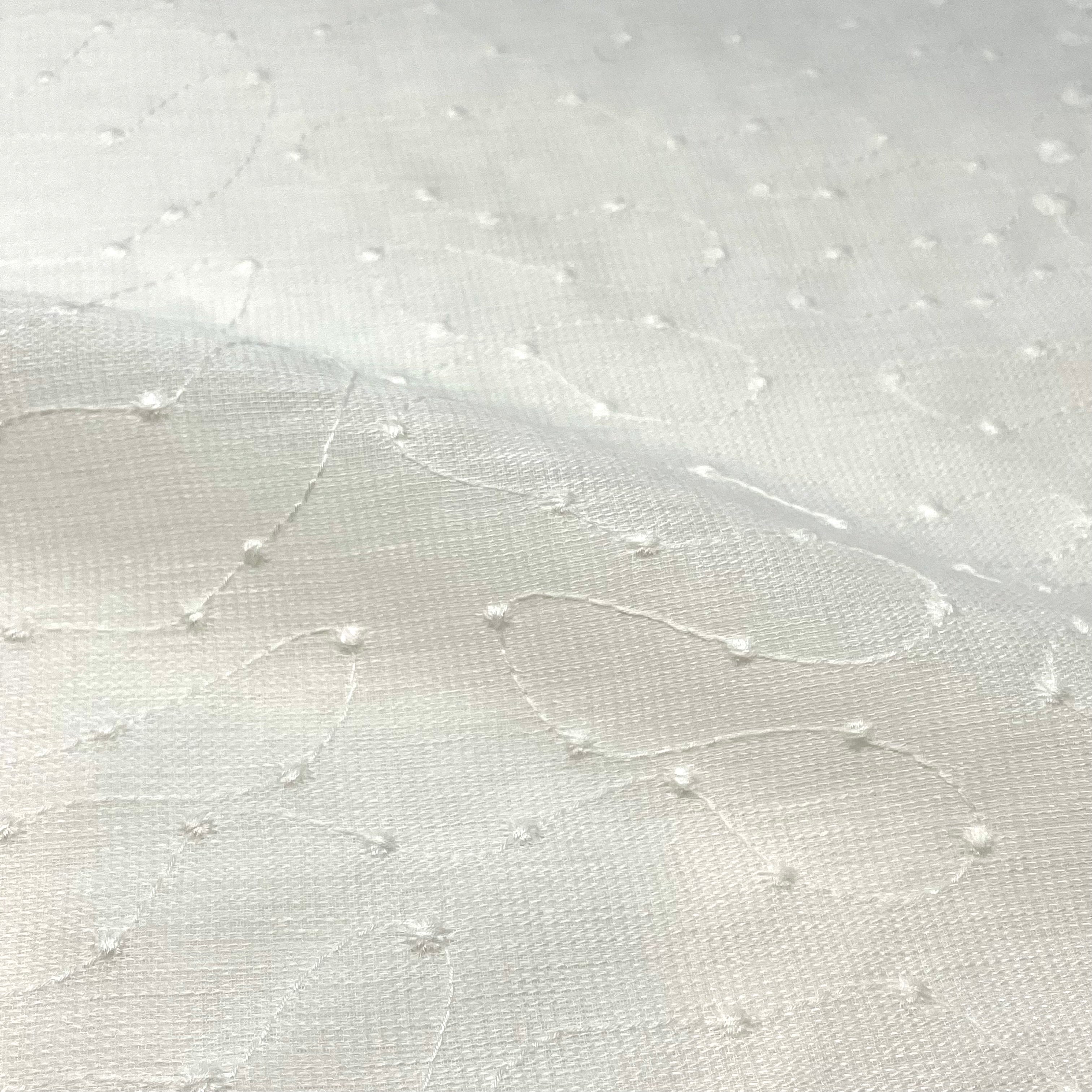 Elegant Embroidery Filigree Blend Linen / 54" Width / CL1059