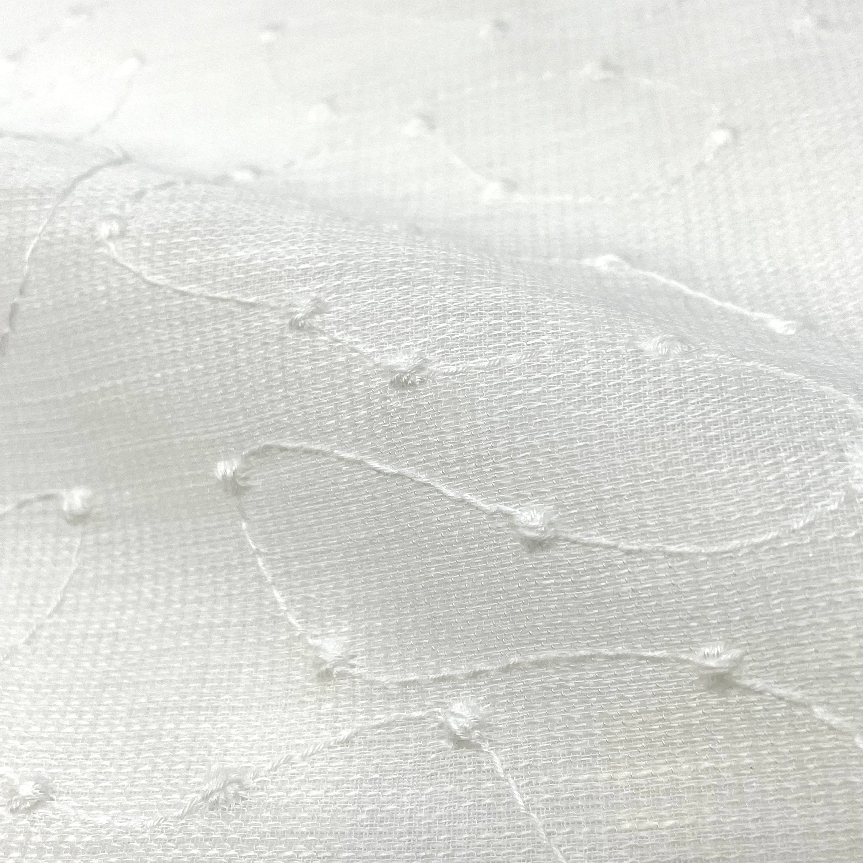 Elegant Embroidery Filigree Blend Linen / 54" Width / CL1059