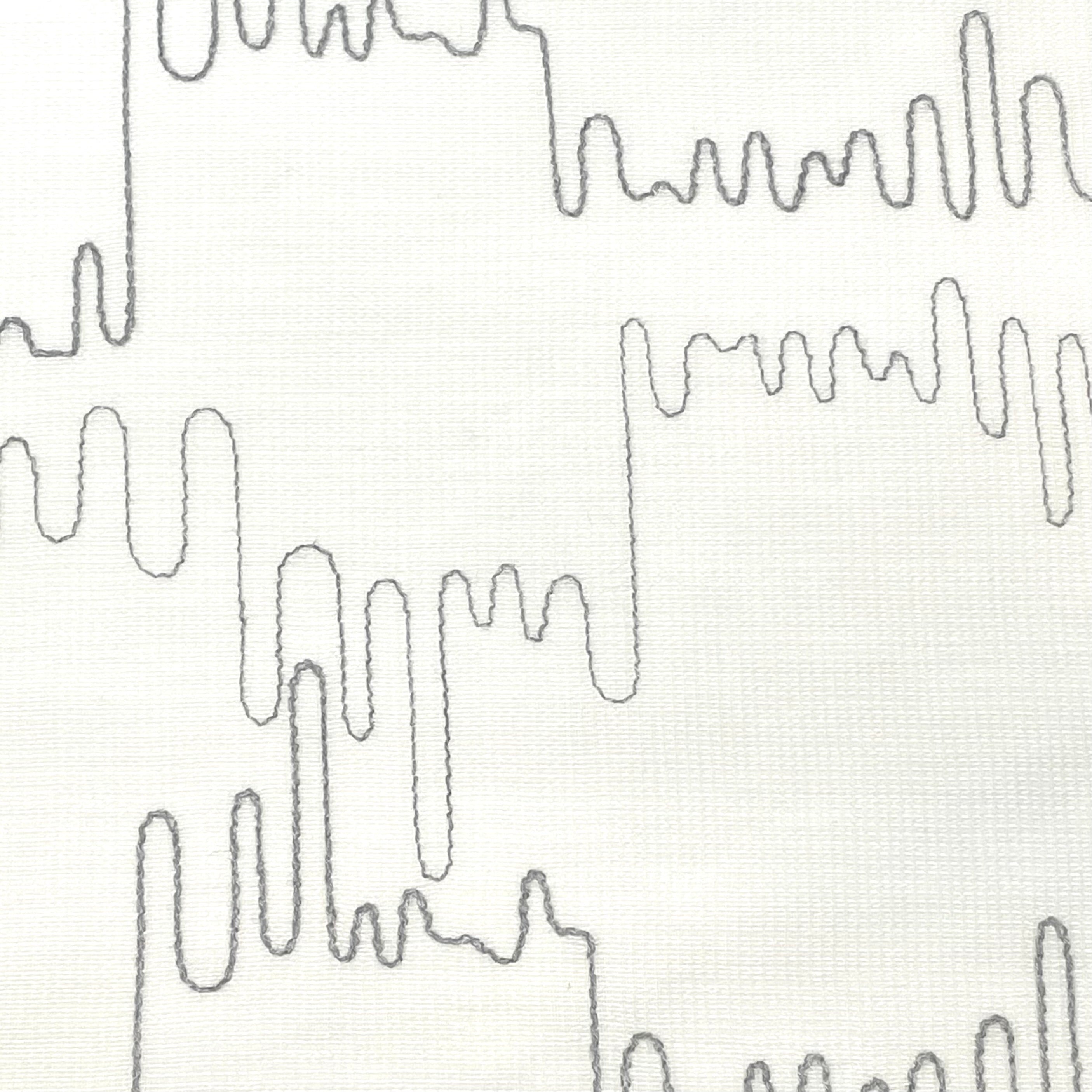 Embroidery Abstract Blend Linen Fabric By The Yard/CL1062