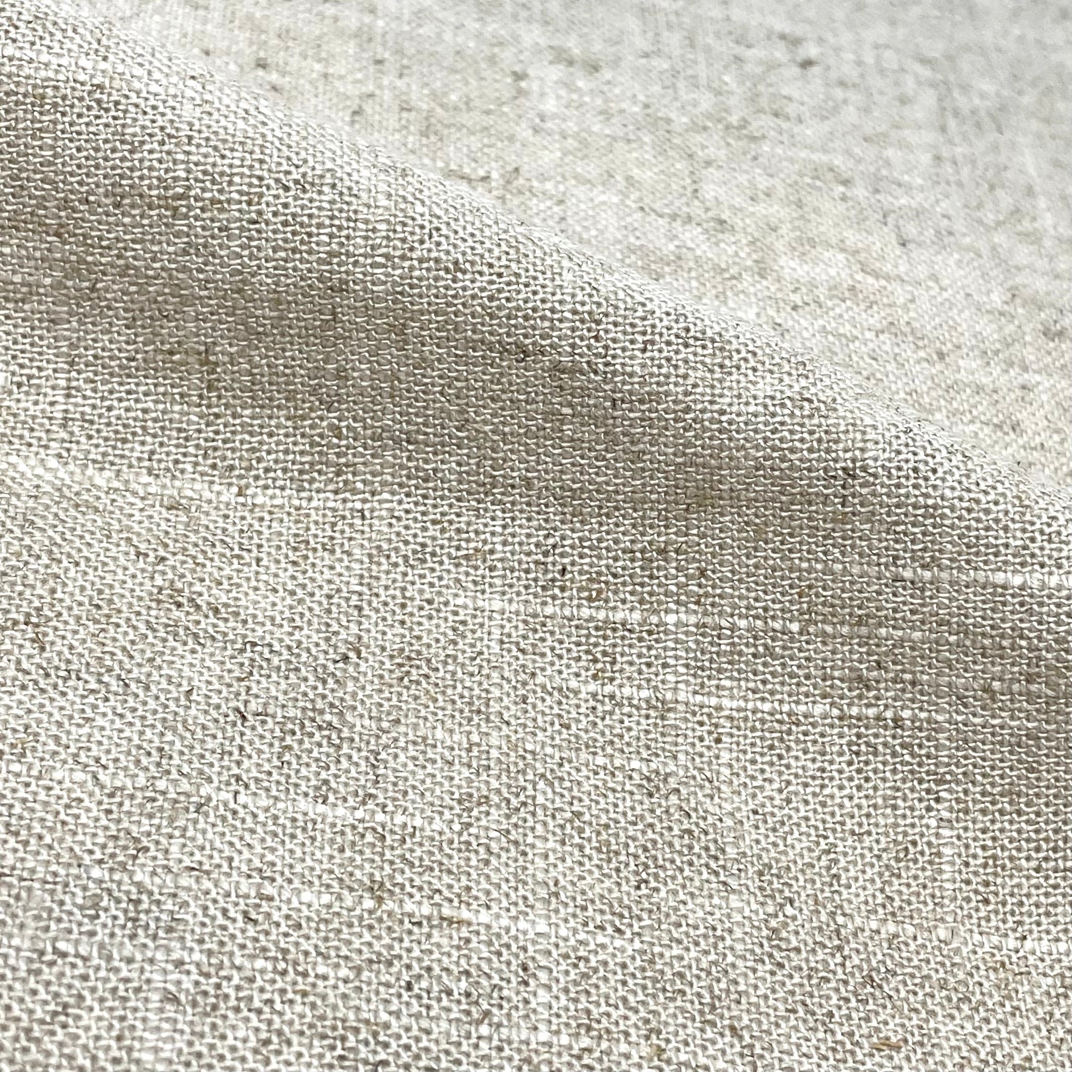 Solid Plain Sheer Net Linen Blend Fabric by the Yard / 118" Wide / CL1063