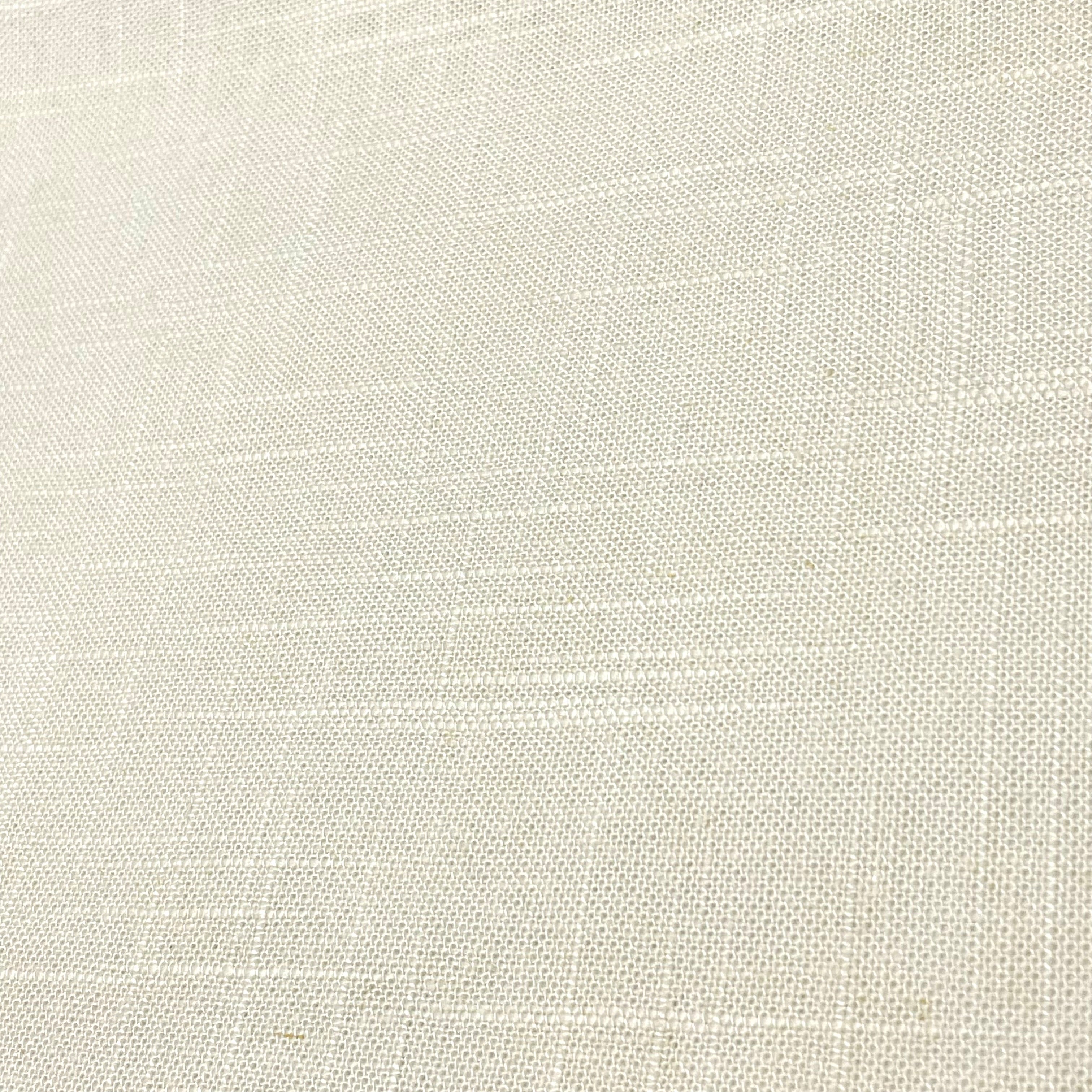 Solid Plain Sheer Net Linen Blend Fabric by the Yard / 118" Wide / CL1063