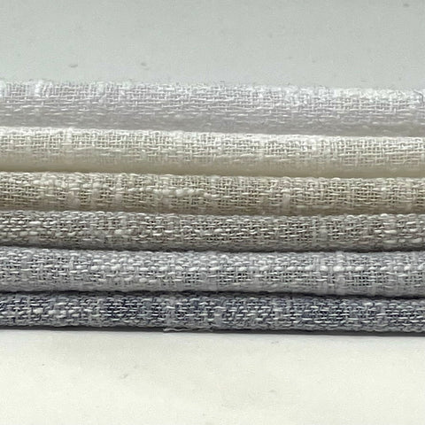 Textured Solid Sheer Linen Blend Fabric By The Yard/CL1065