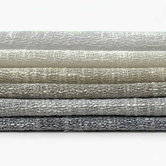 Textured Solid Sheer Linen Blend Fabric By The Yard | 56"Width | CL1065