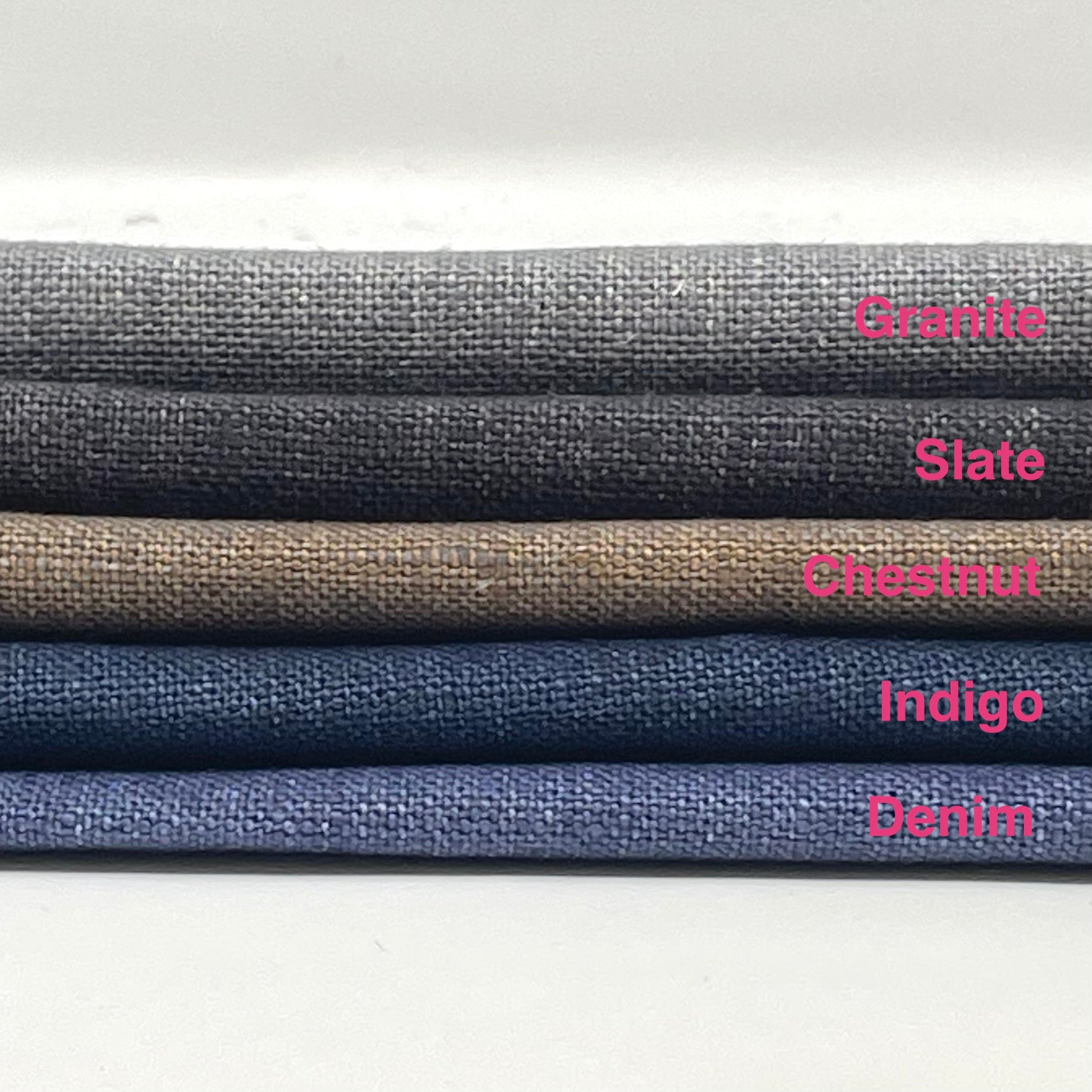 Light Weight solid 100% Linen Fabric By The Yard / 57