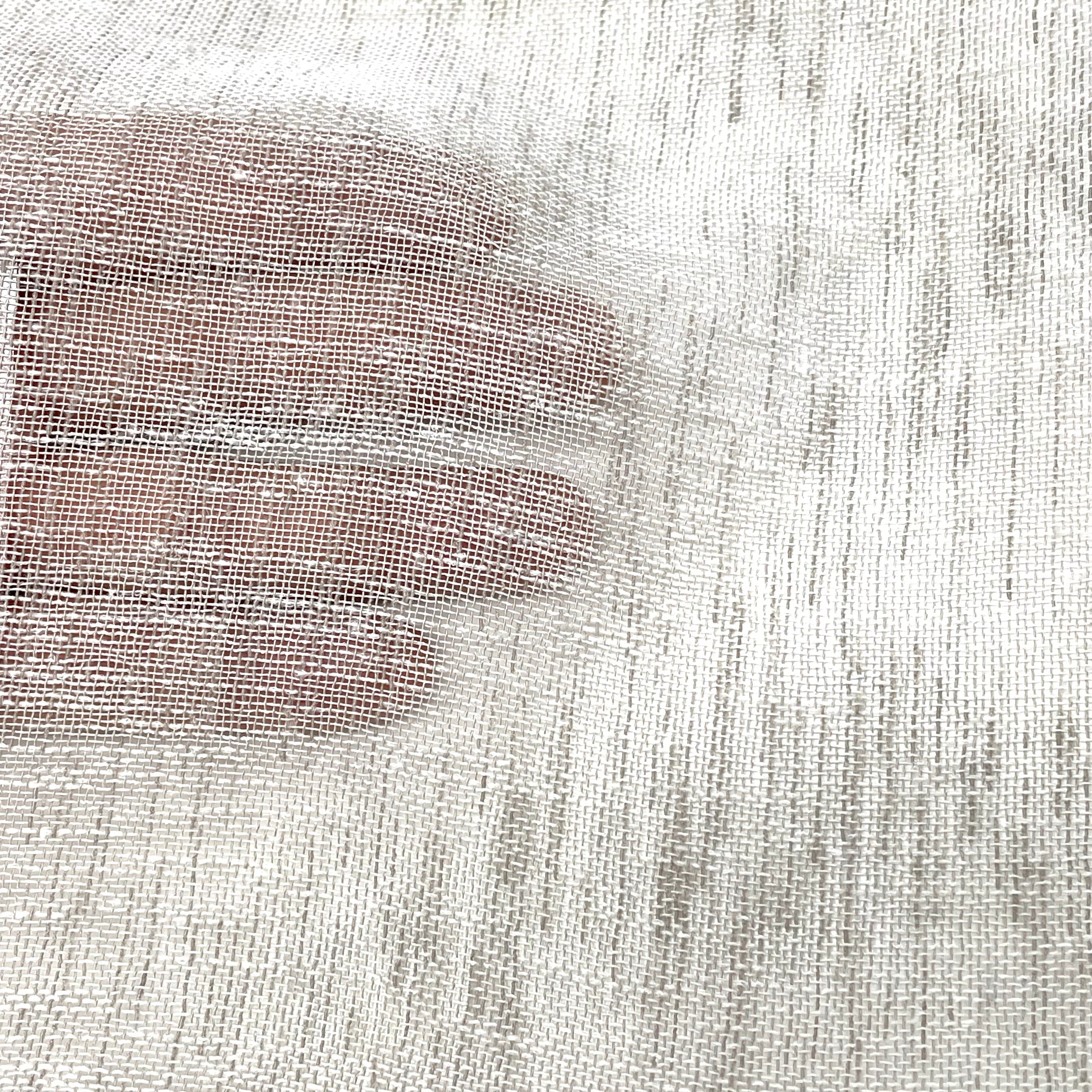 Small Mesh Net Faux Linen Fabric By The Yard / 118" Width / CL1069