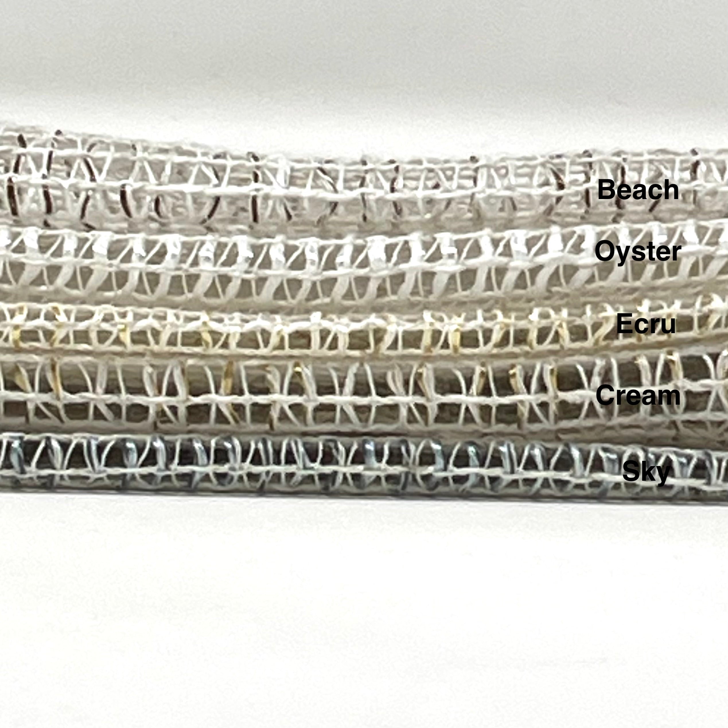 Large mesh Net Blend Linen Fabric By The Yard / CL1070