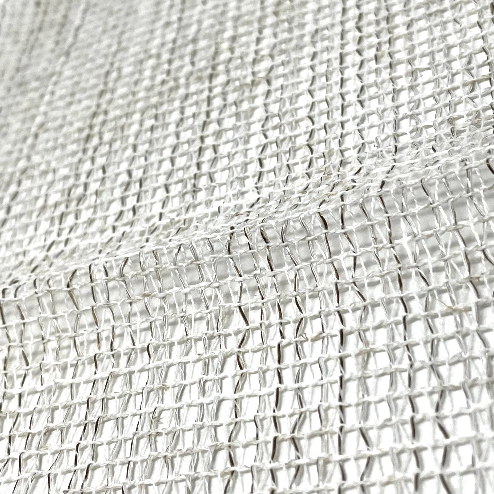 Large mesh Net Blend Linen Fabric By The Yard / CL1070