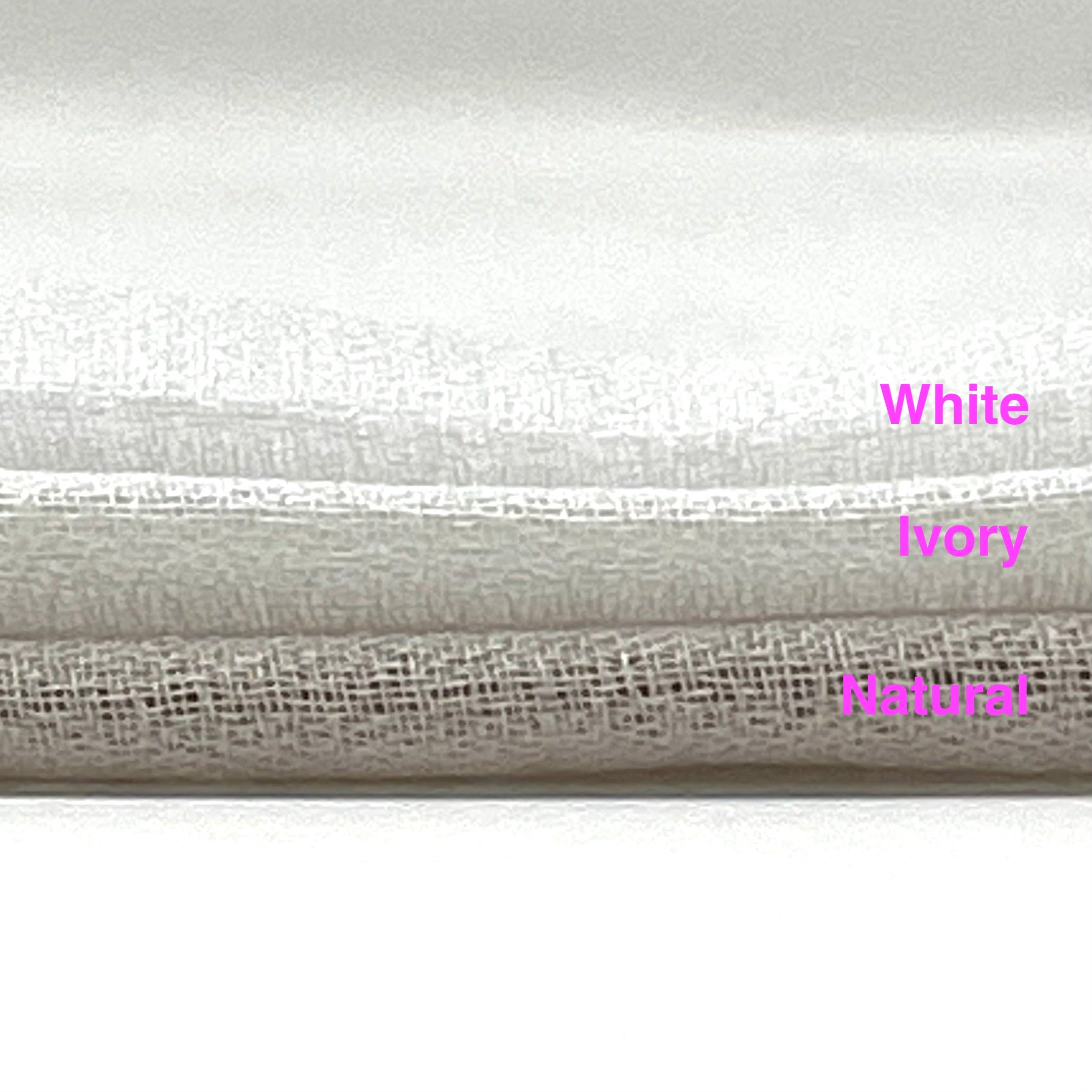 Textured Net Weave Faux Linen Fabric by the Yard / 118" Width / CL1071