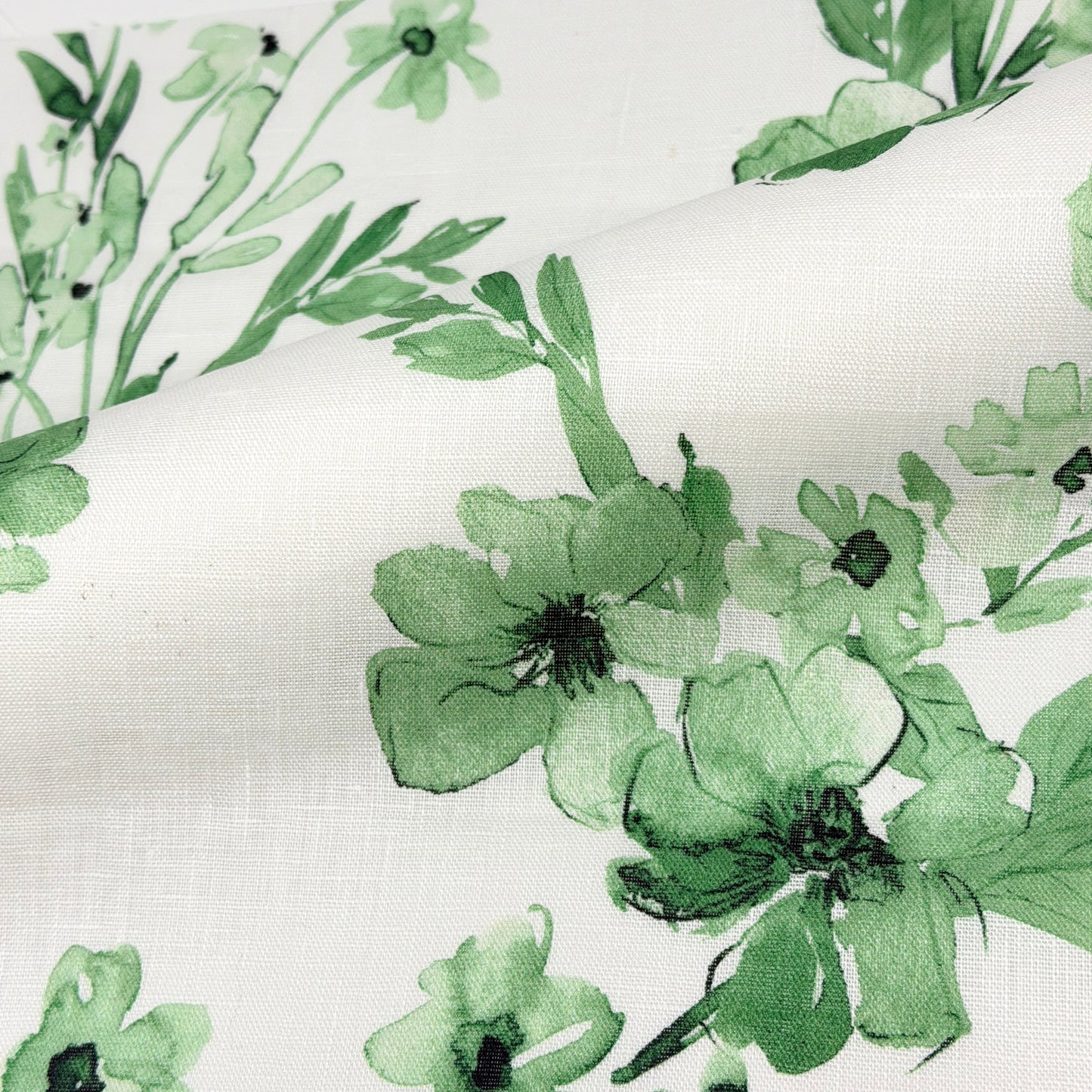 Ripples of bloom floral Handkerchief Light Weight 100% Linen Fabric By The Yard, 57"Width, CL1112