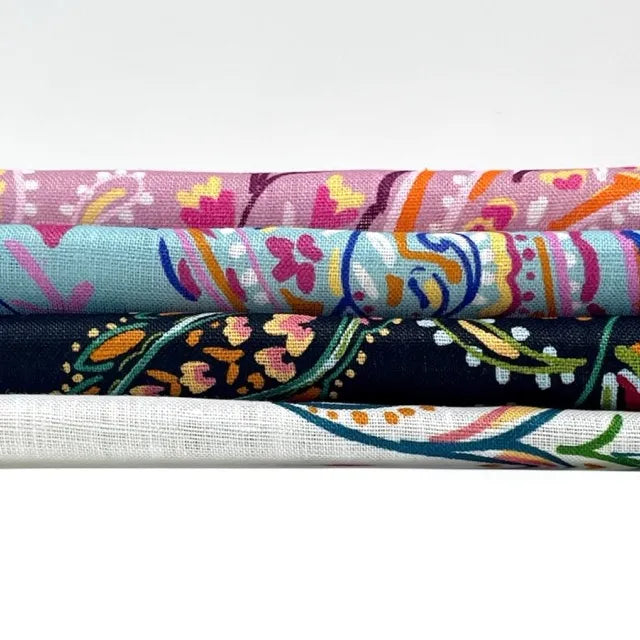 Heritage Paisley Handkerchief Lightweight 100% Linen Fabric by the Yard, 57"Width, CL1116