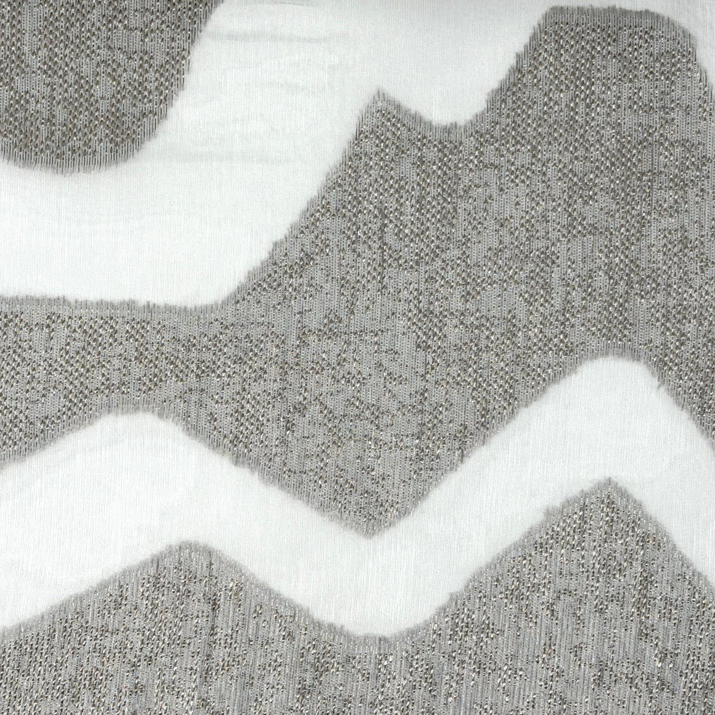 Irregular Wave Geometric Faux linen Fabric By The Yard / 118"Width / CL1135