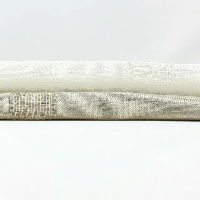 Square Tear-off Modern Geometric Sheer Linen Flat Roman shade, CL1137