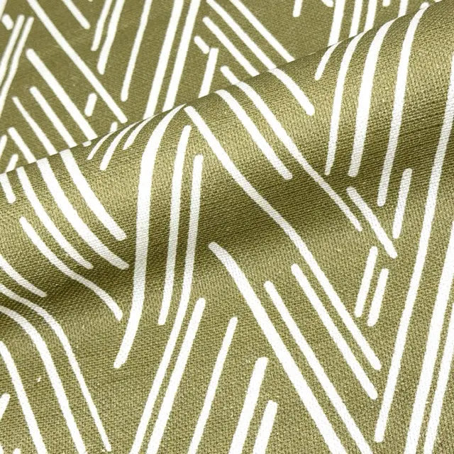 Modern Abstract Linear Chevron Linen Flat Roman Shade, CL1146