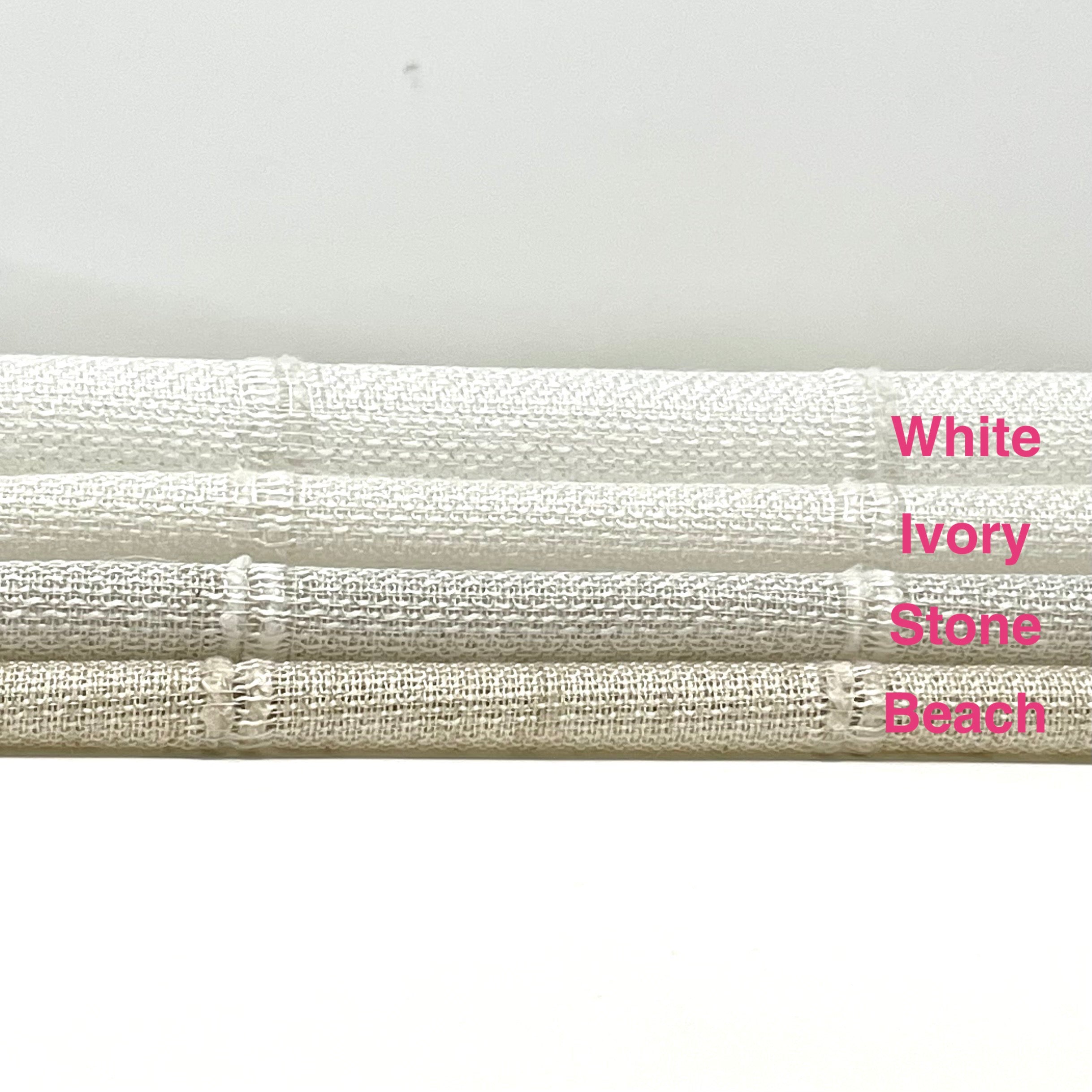 Stripe Embroidery Blend Linen Fabric / 118" Wide / CL1060