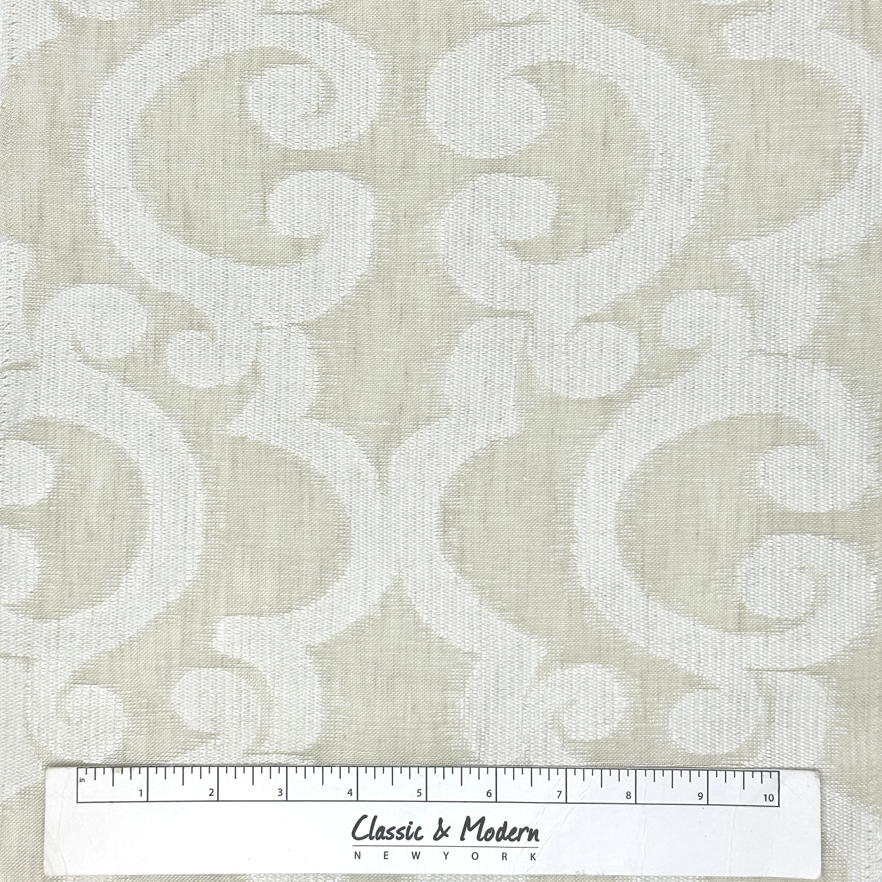 Irregular Geometric Blend Linen Sheer Fabric By The Yard / 54" Width / CL1130