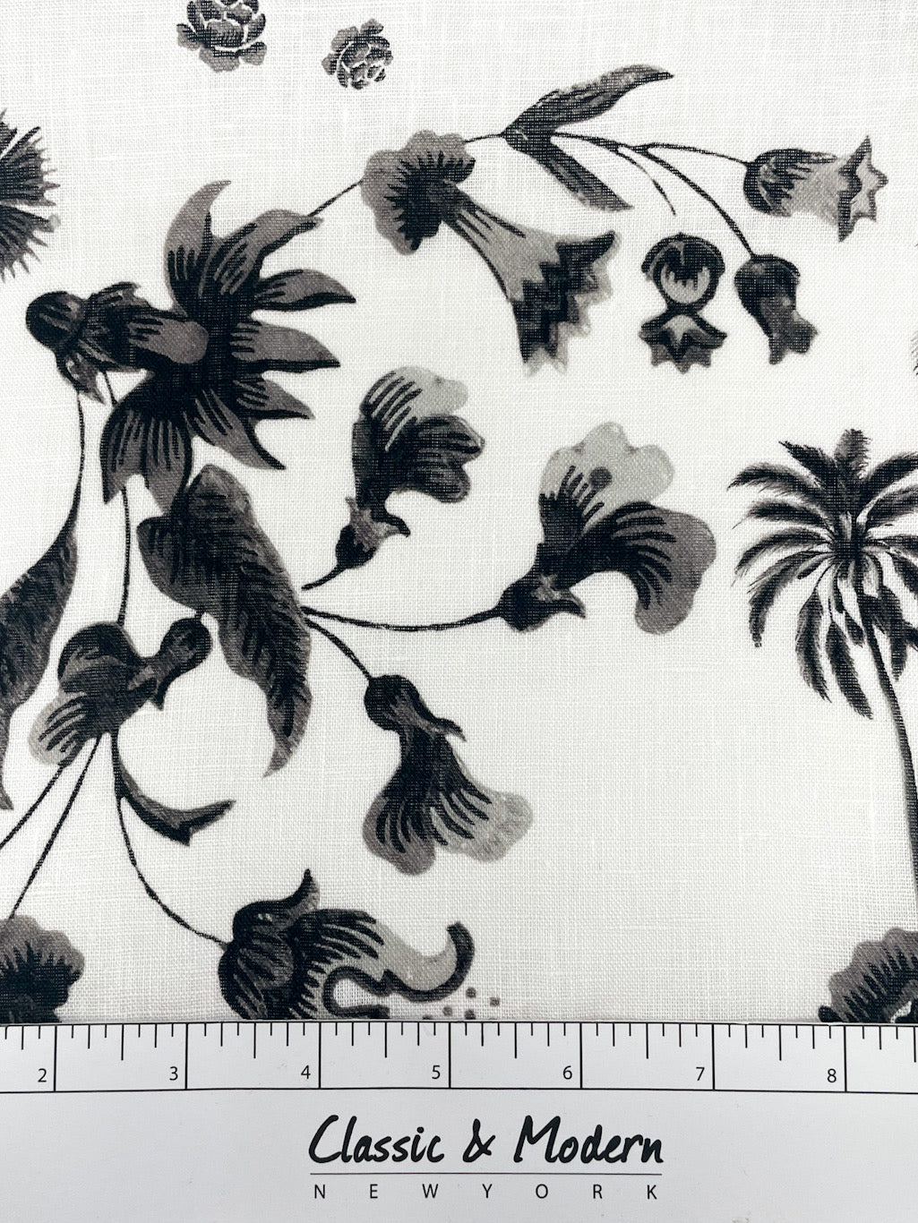 Blossom Flower Handkerchief Light Weight 100% Linen Fabric By The Yard/CL1111