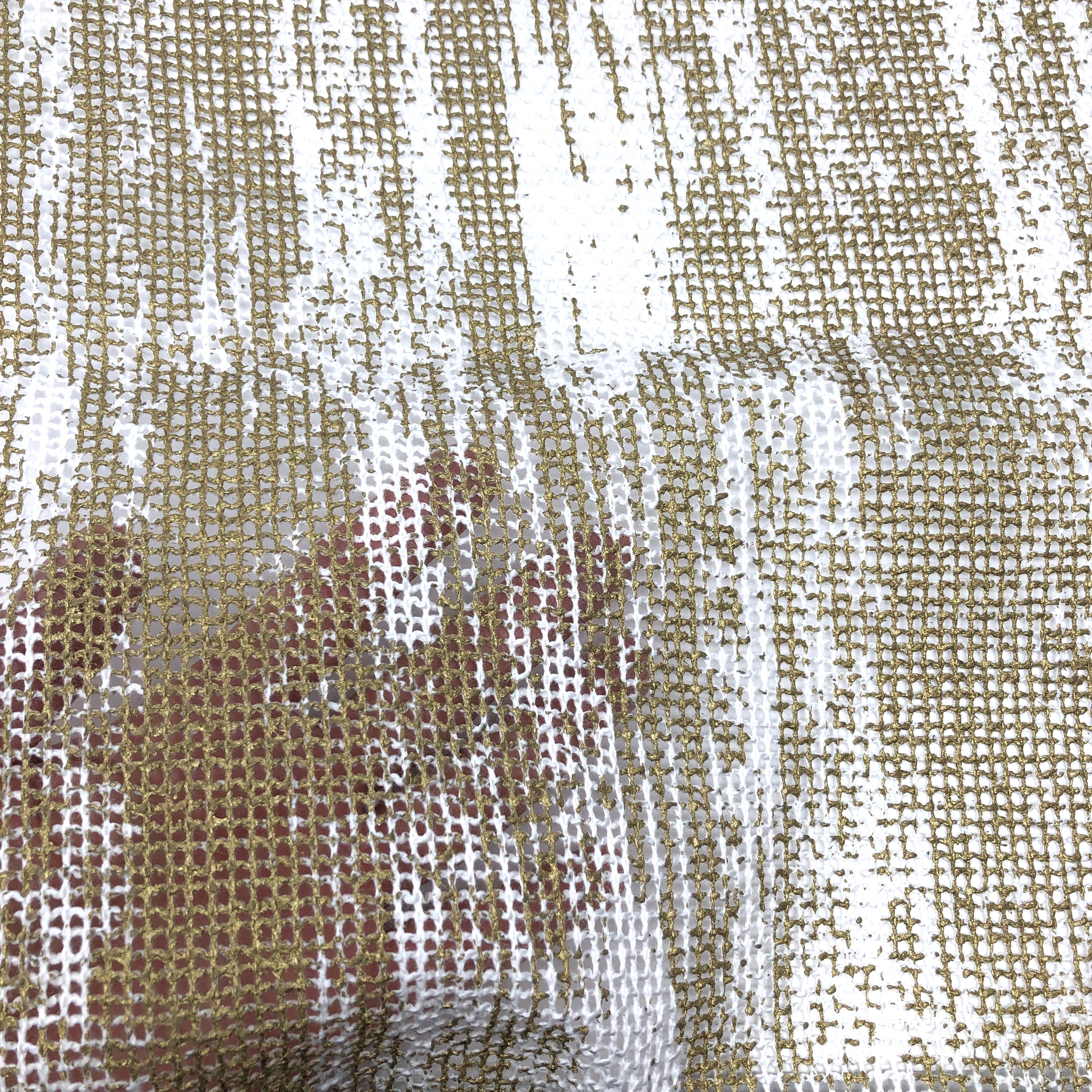 Abstract Linen Blend Sheer Fabric by the Yard / 54" Wide / CL1031