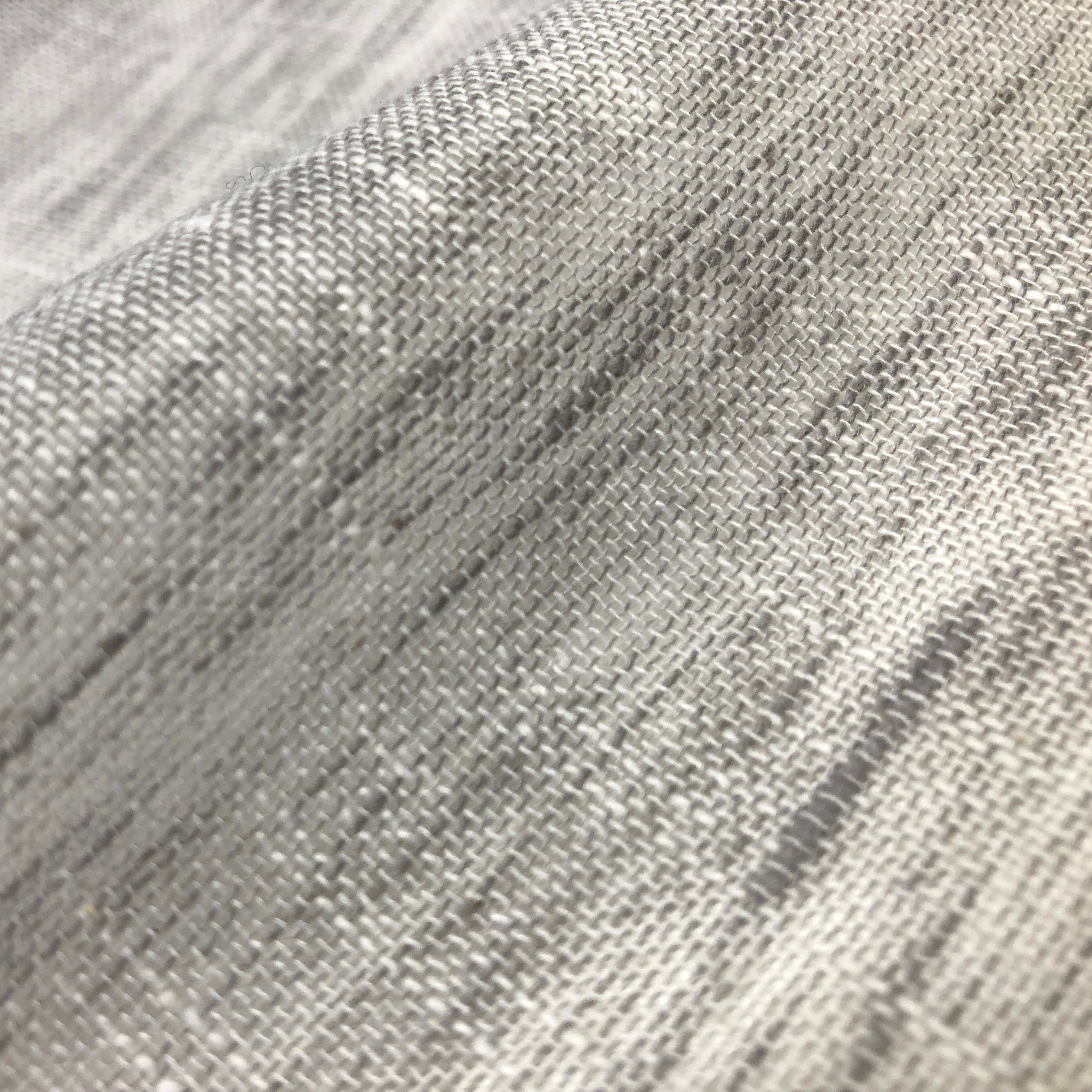 2 Tone Poly Linen Sheer Fabric by the Yard / 118