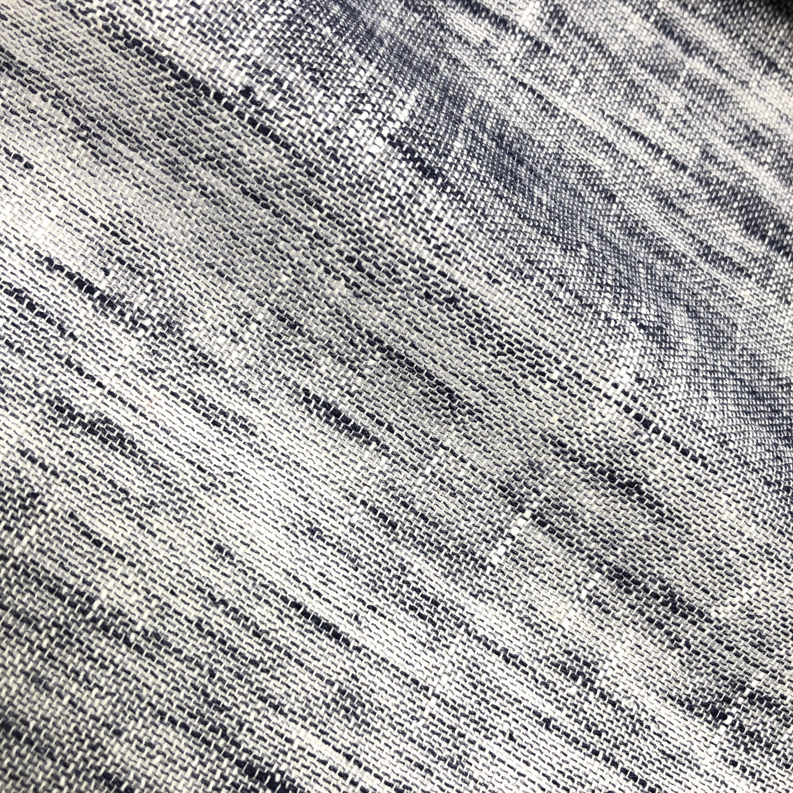 2 Tone Poly Linen Sheer Fabric by the Yard / 118" Wide / CL1034