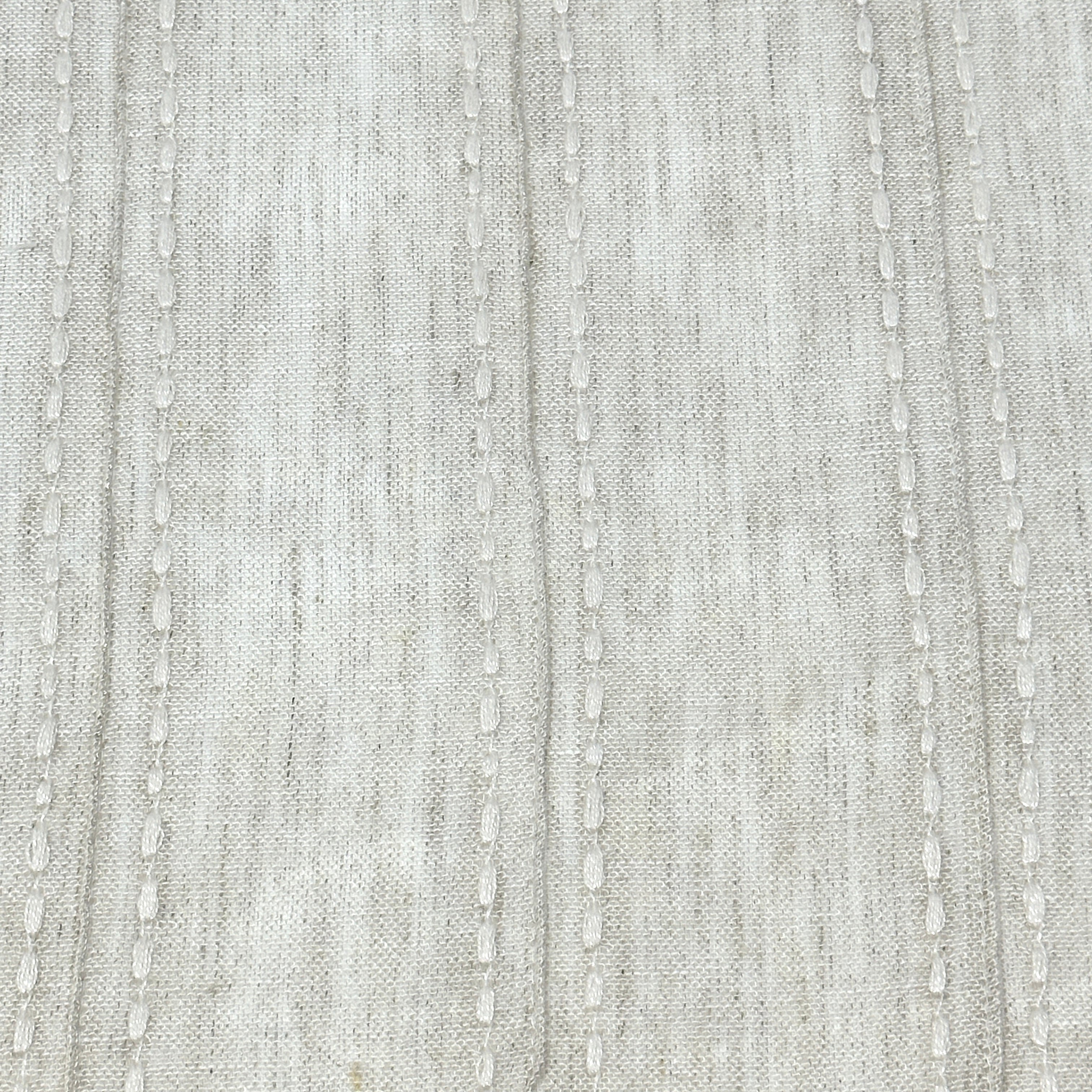 Sheer Linen Fabric with Embroidered Dots & Stripes / 54" Width / CL1126