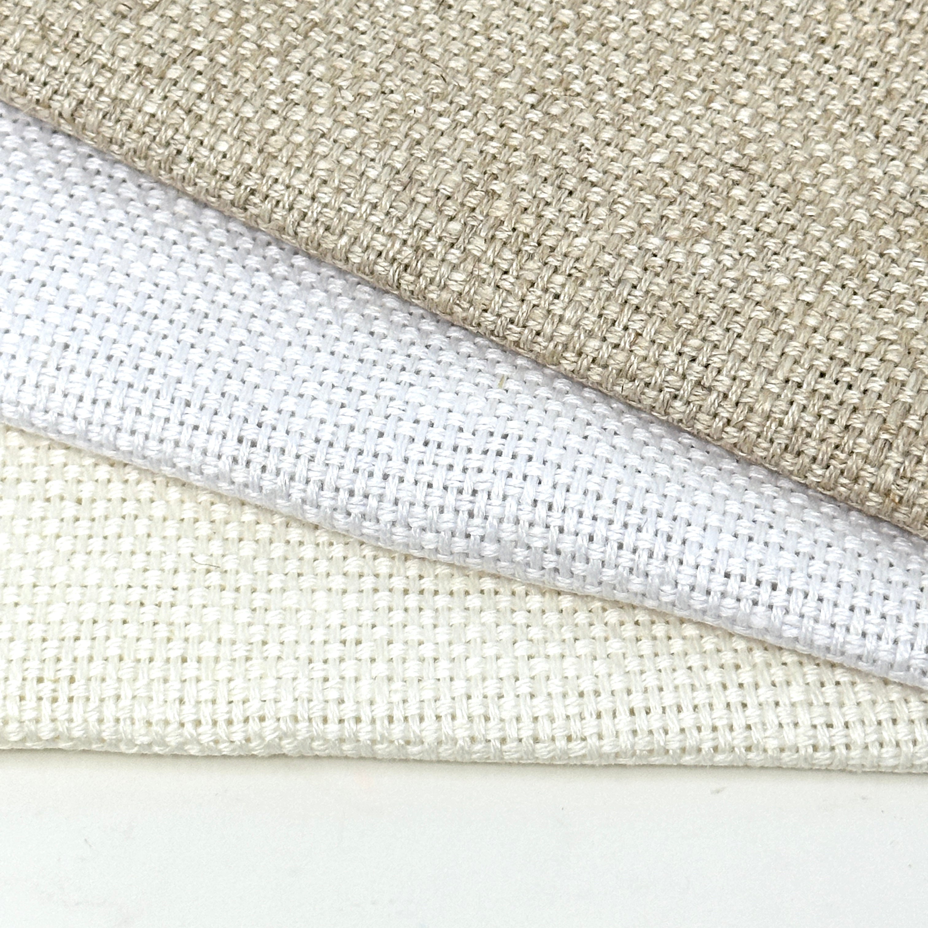 Rustic Antique Blend Linen Weave Fabric by the Yard / 55