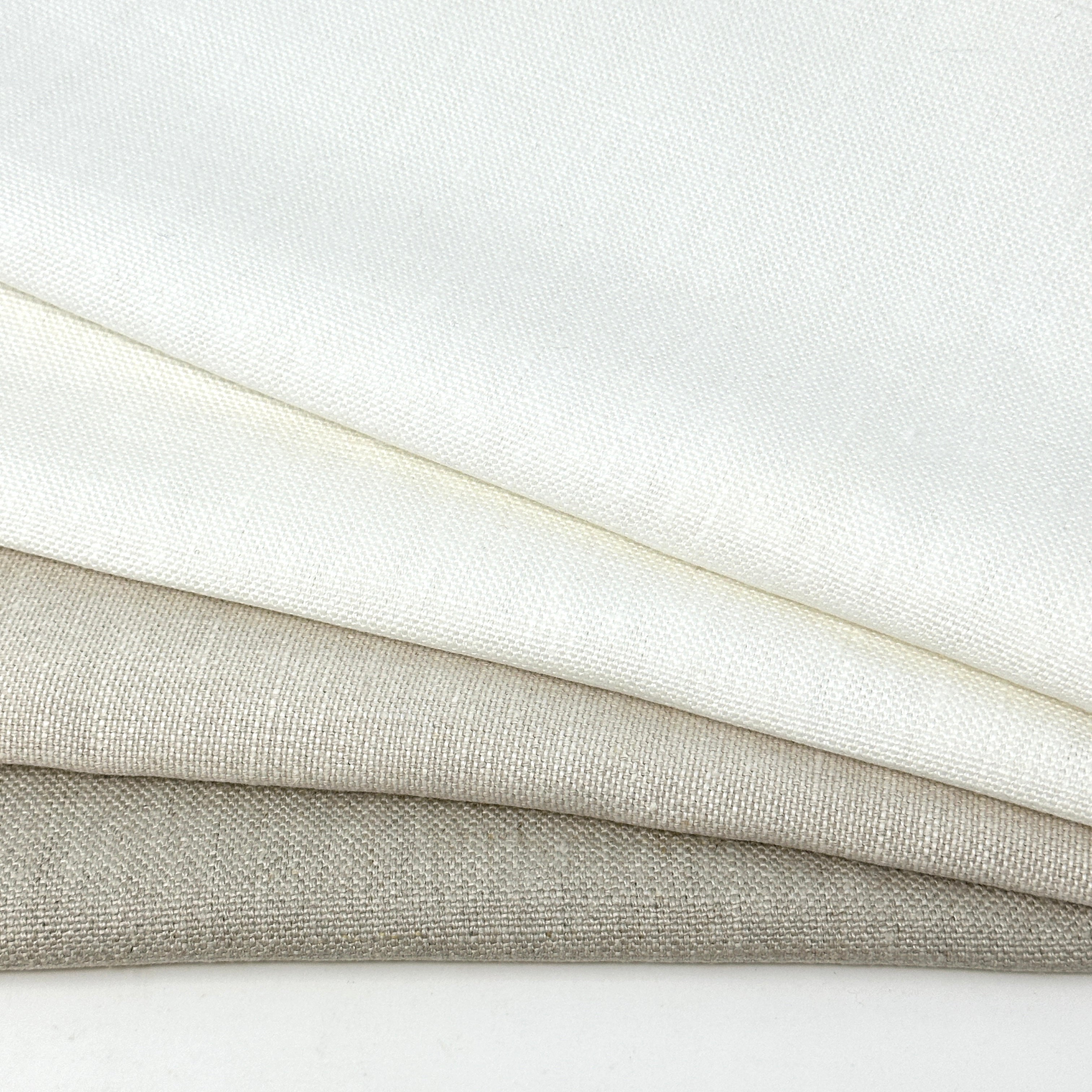 Stain Resistant Medium Heavy Weight 100% Linen Weave Fabric By The Yard / 54