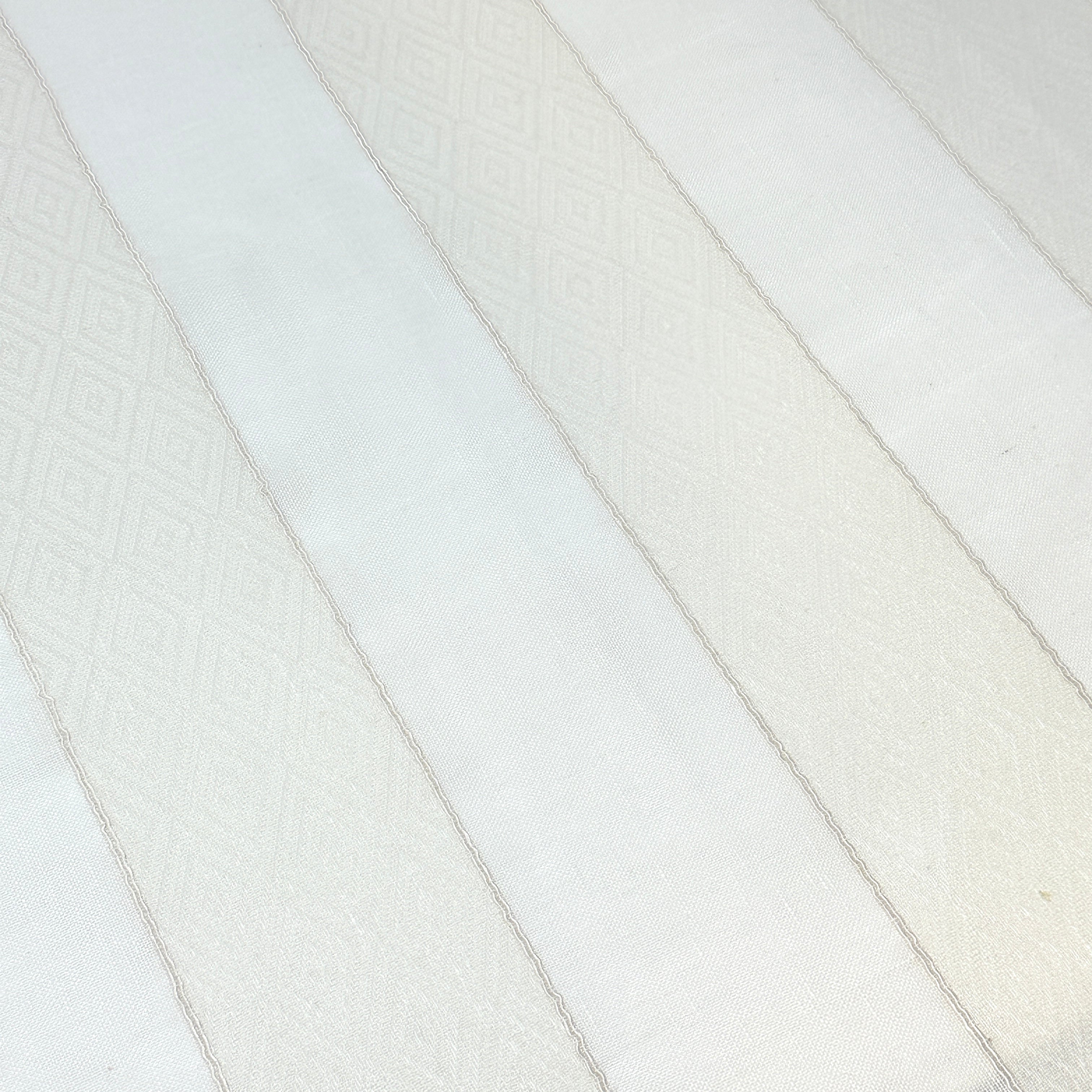 Geo Striped Blend Linen Sheer Fabric By The Yard/CL1138