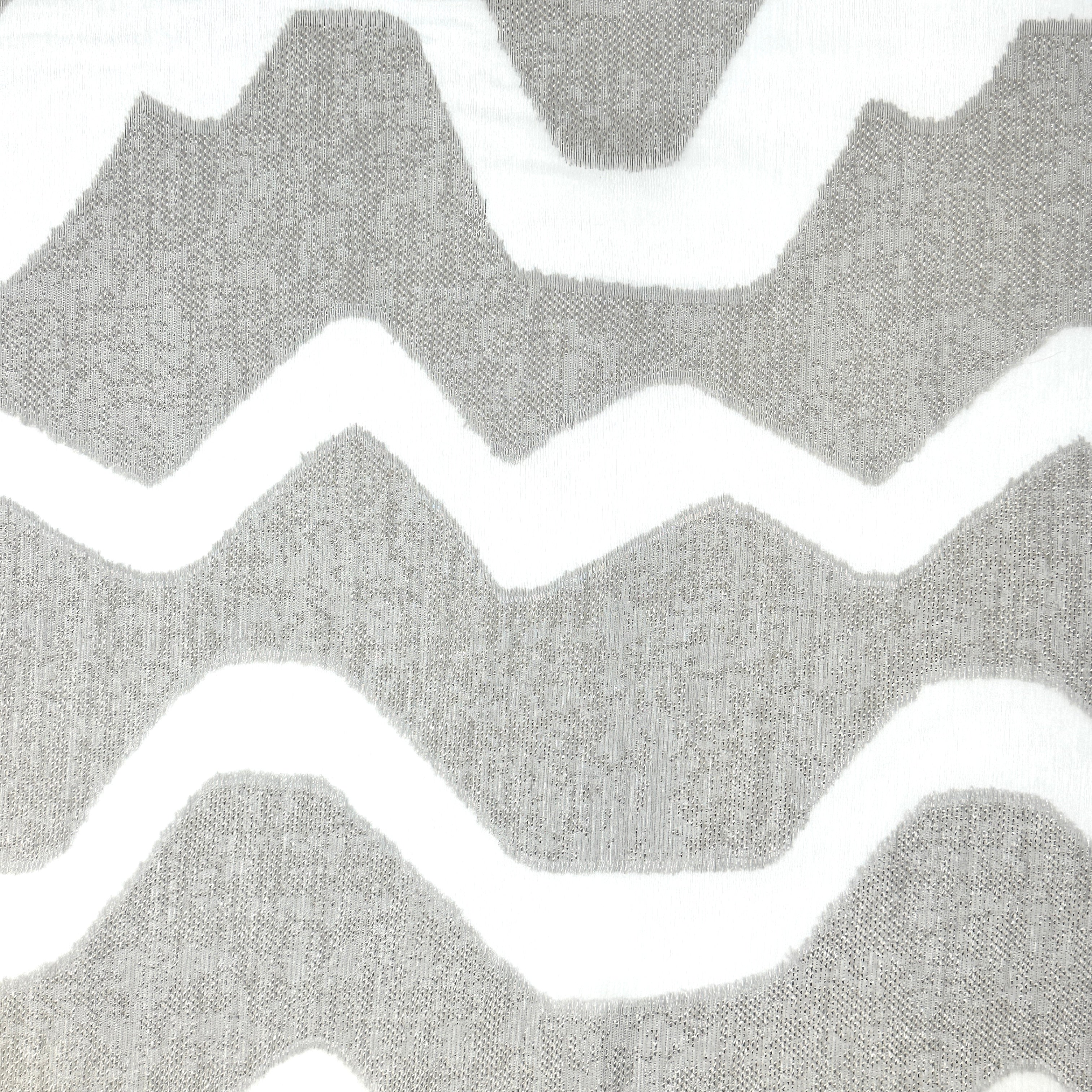 Irregular Wave Geometric Faux linen Fabric By The Yard / 118
