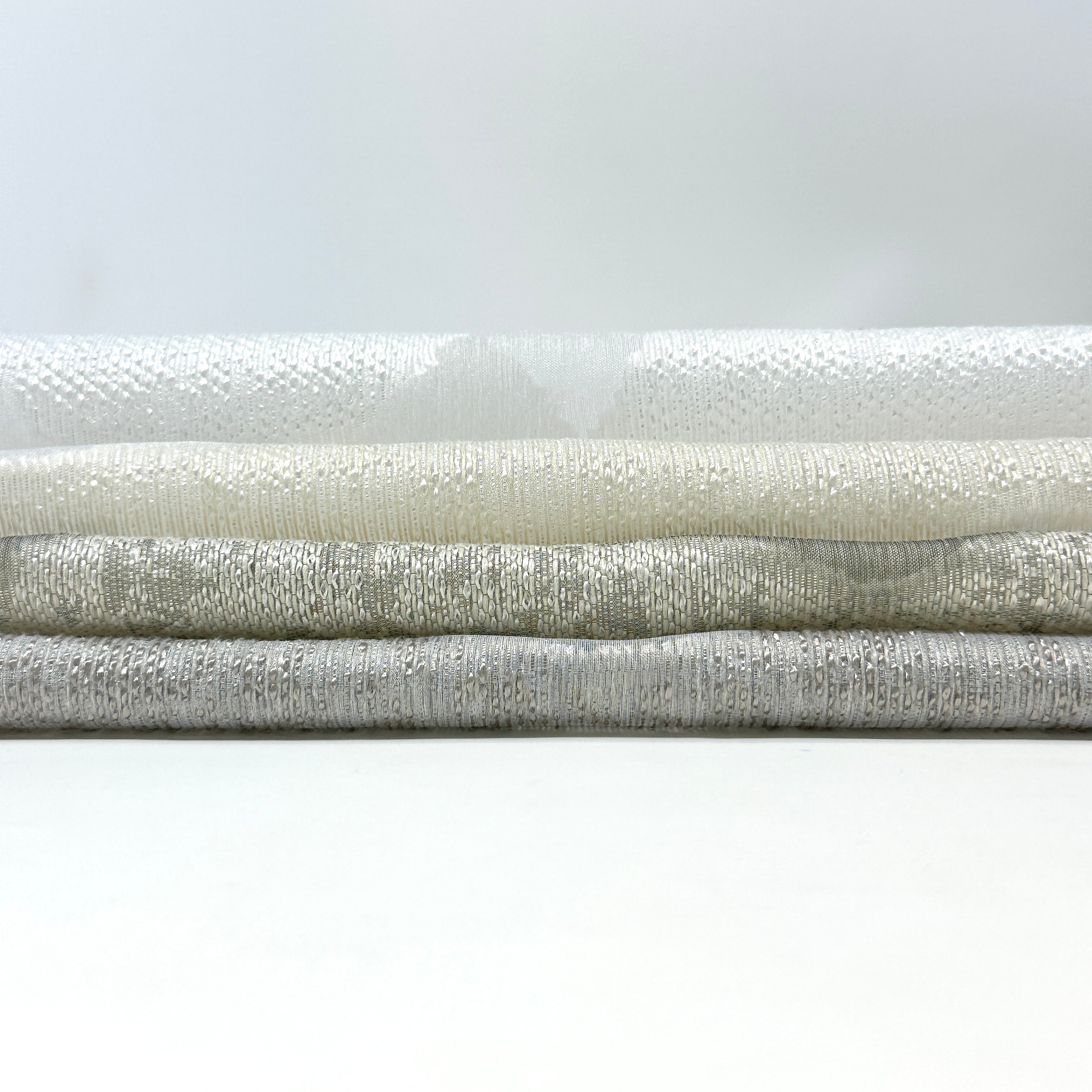 Irregular Wave Geometric Faux linen Fabric By The Yard / 118" Width / CL1135