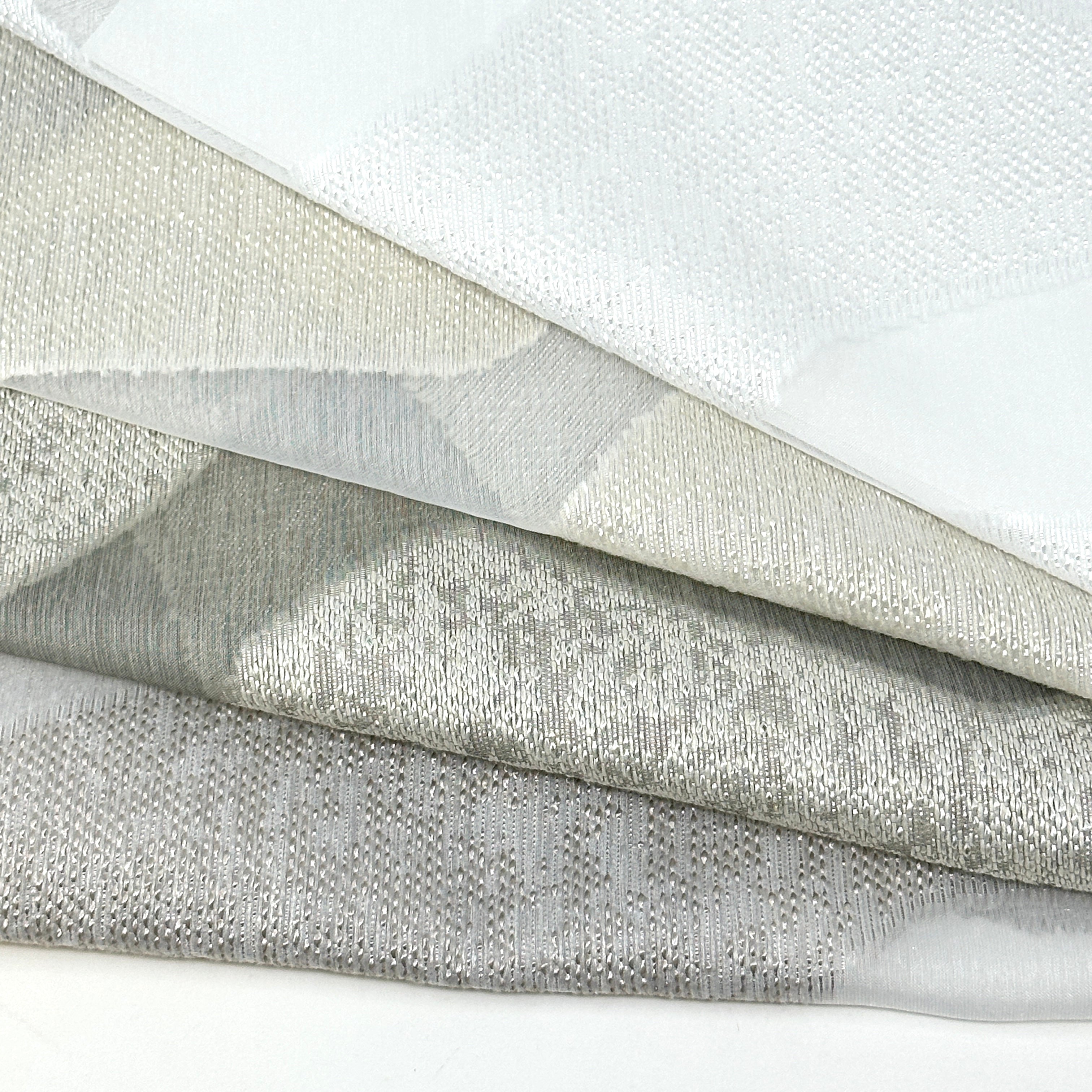 Irregular Wave Geometric Faux linen Fabric By The Yard / 118" Width / CL1135