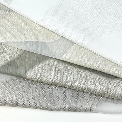 Irregular Wave Geometric Faux linen Fabric By The Yard / 118" Width / CL1135