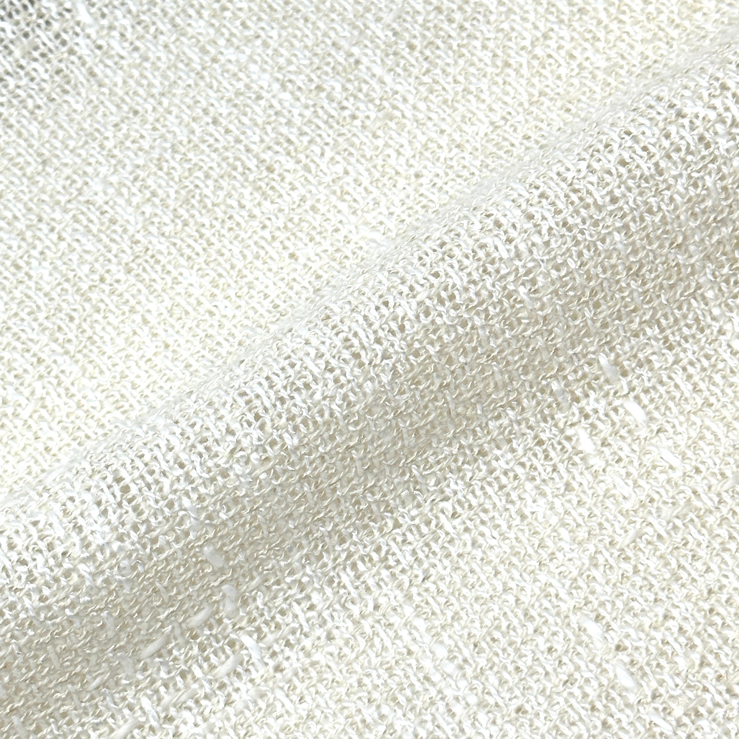 Mesh Net Sheer Blend Linen Fabric By The Yard / 59" Width / CL1132