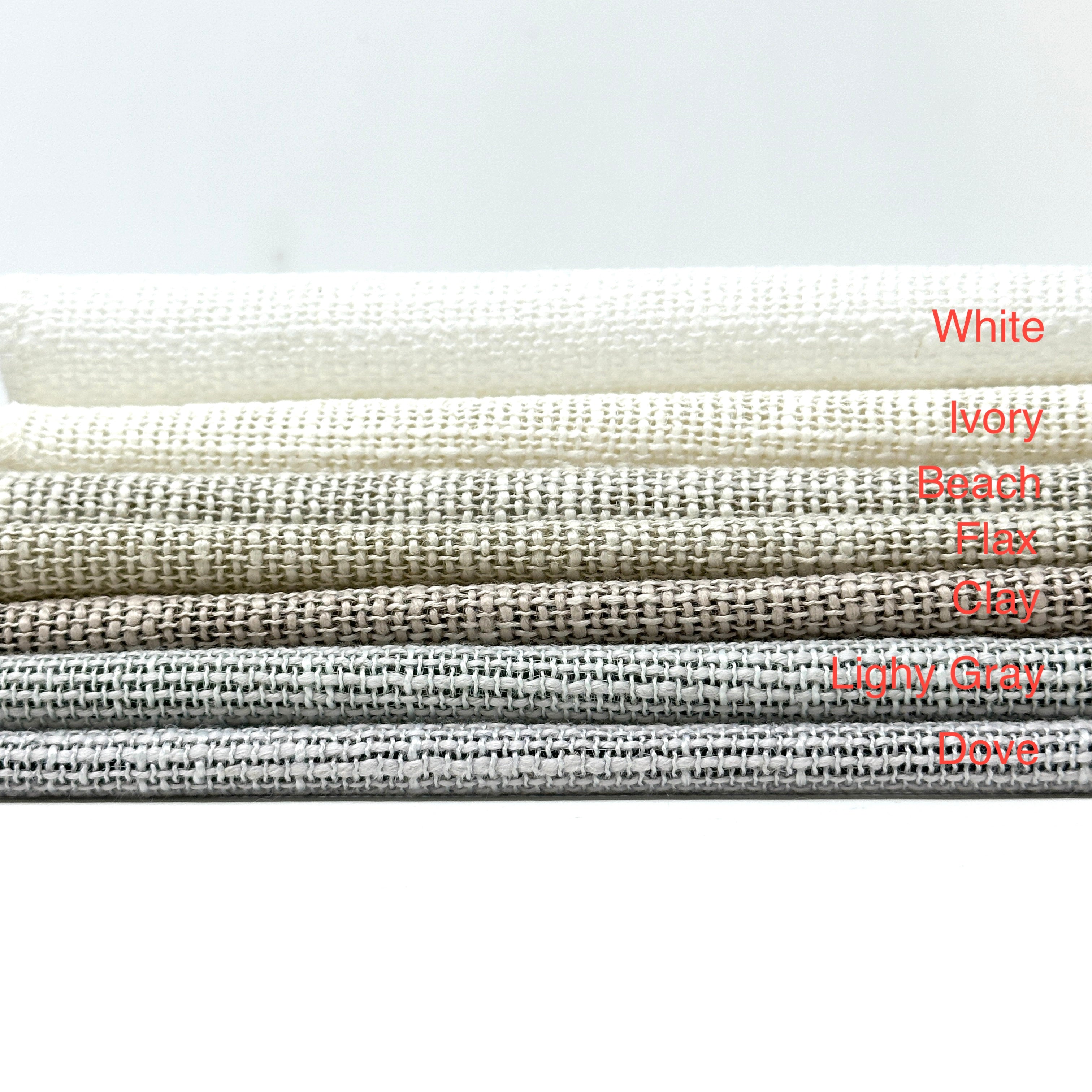 Rough Medium Weight Sheer Blend Linen Fabric by the Yard / 54" Width / CL1127