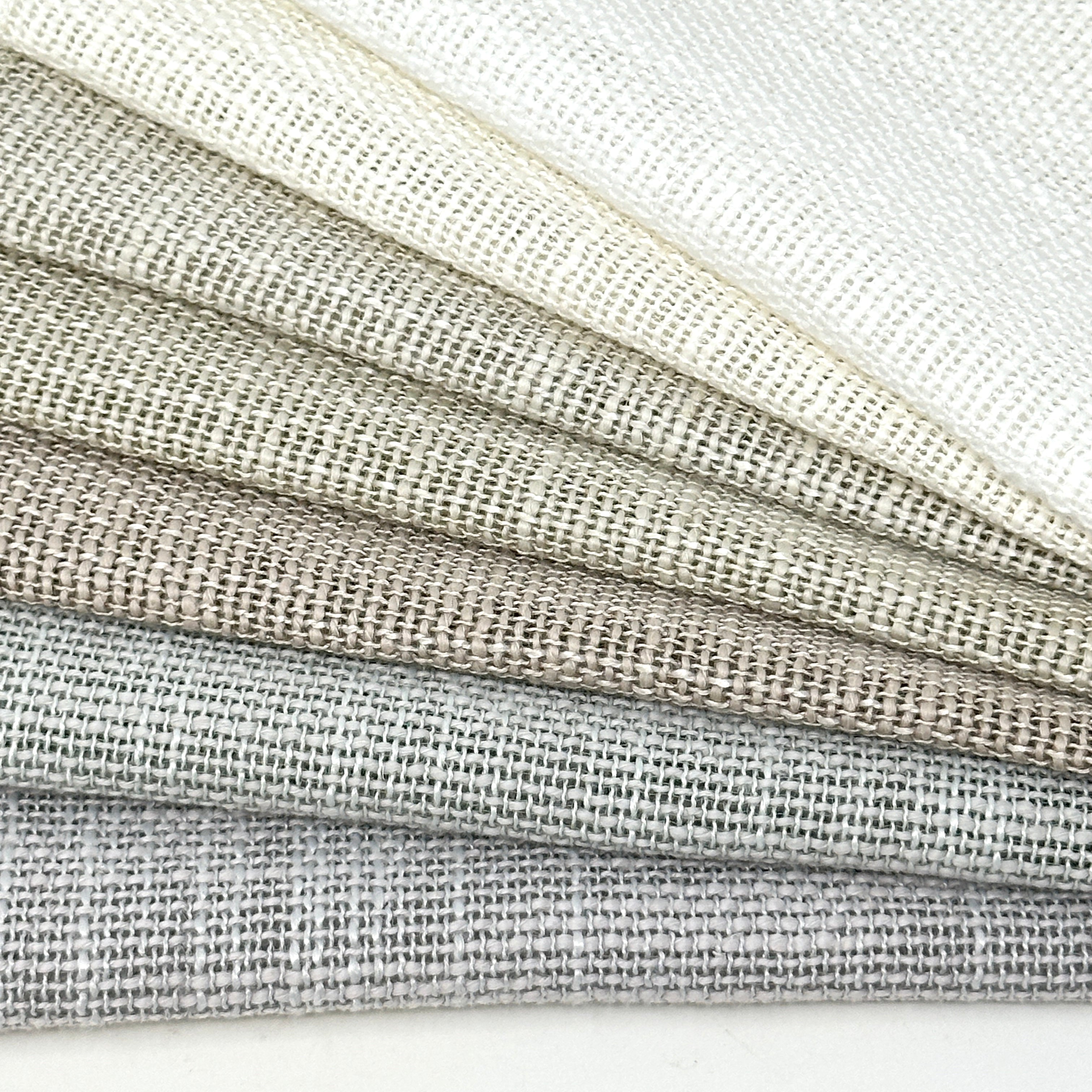 Rough Medium Weight Sheer Blend Linen Fabric by the Yard / 54" Width / CL1127